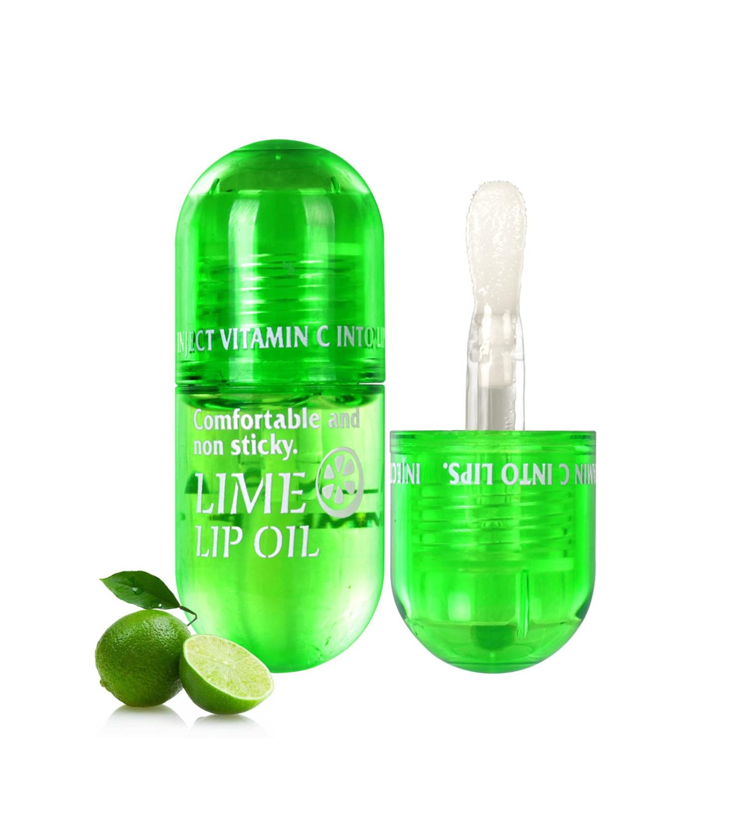 Lime Scented Lip Oil | Hydrating Moisturizer for Plump and Wrinkle-Free Lips - 7.5ML - Buy Online on GoSupps.com