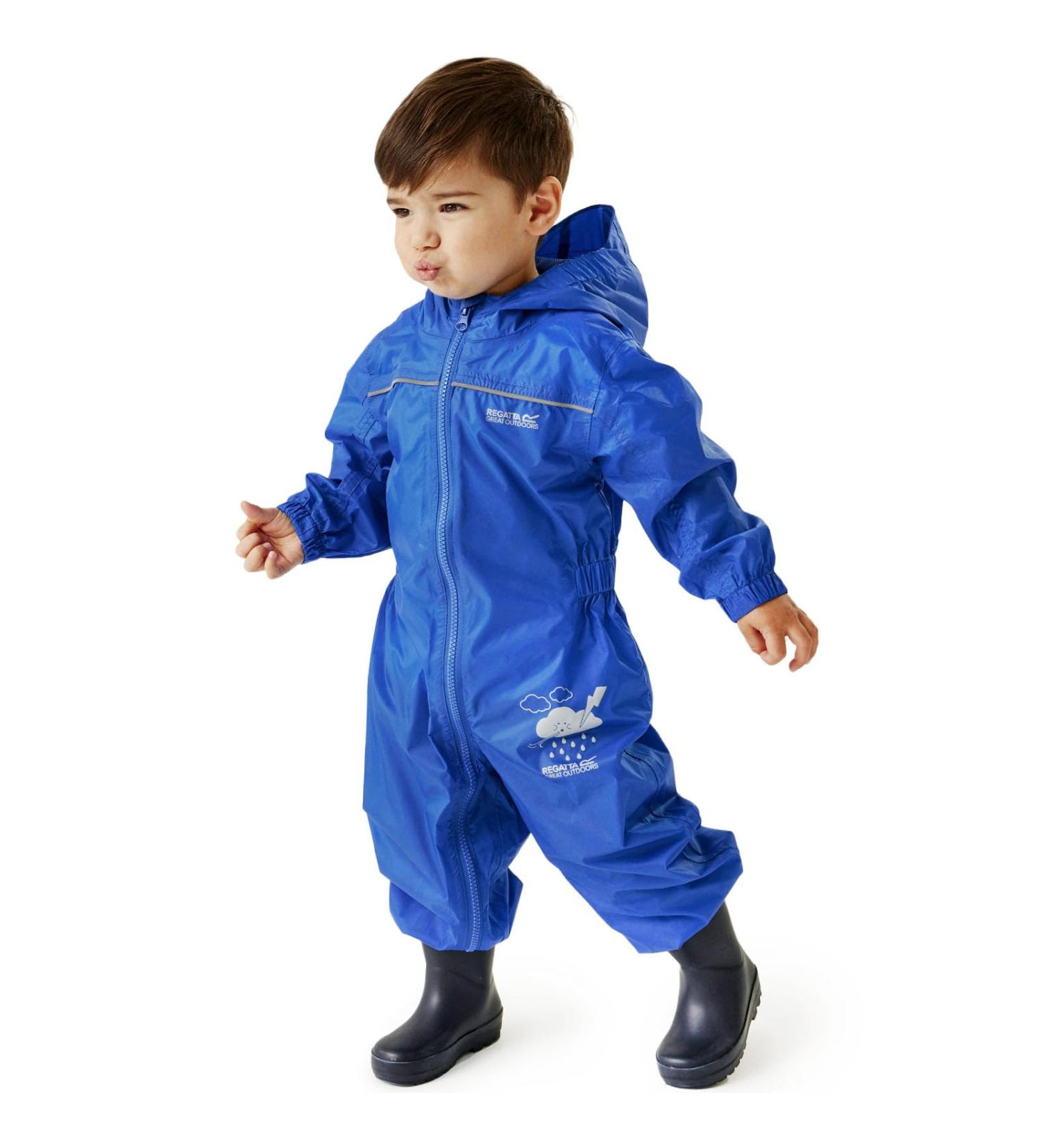 Regatta Kids Puddle IV All-in-One Suit - 5-6 Years, Blue | Unisex Waterproof Outdoor Suit - Buy Online on GoSupps.com