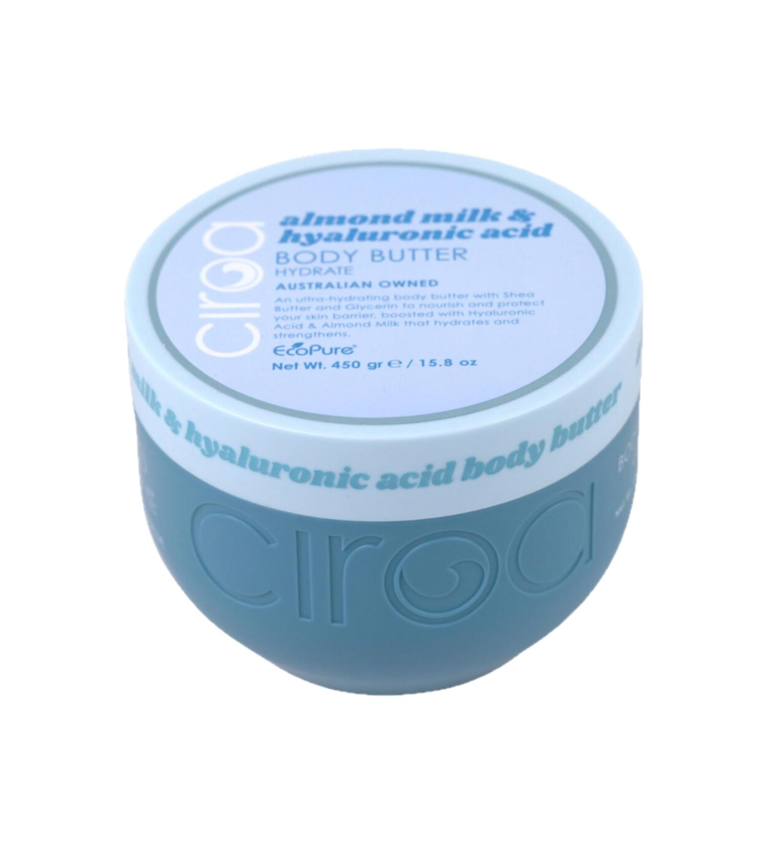 Ciroa Ultra-Hydrating Body Butter - Shea Butter Glycerin Almond Milk & Hyaluronic Acid - 15.8 oz | Moisturizer for All Skin Types - Buy Internationally - Buy Online on GoSupps.com