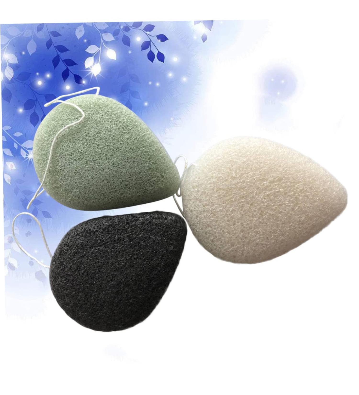minkissy 3pc Face Sponge Make up Sponges for Face Makeup Sets Esponjas Para Maquillaje Charcoal Sponge The Sponge Cleansing Sponge Set Facial Sponge Set Make up Sponge Set - Buy Online on GoSupps.com