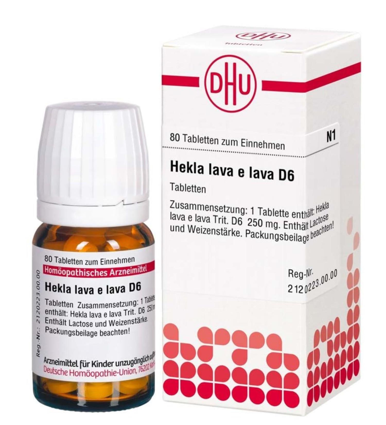 Buy DHU Hekla Lava D6 - 80 Tablets | Natural Homeopathic Remedy | Fast International Shipping - Buy Online on GoSupps.com