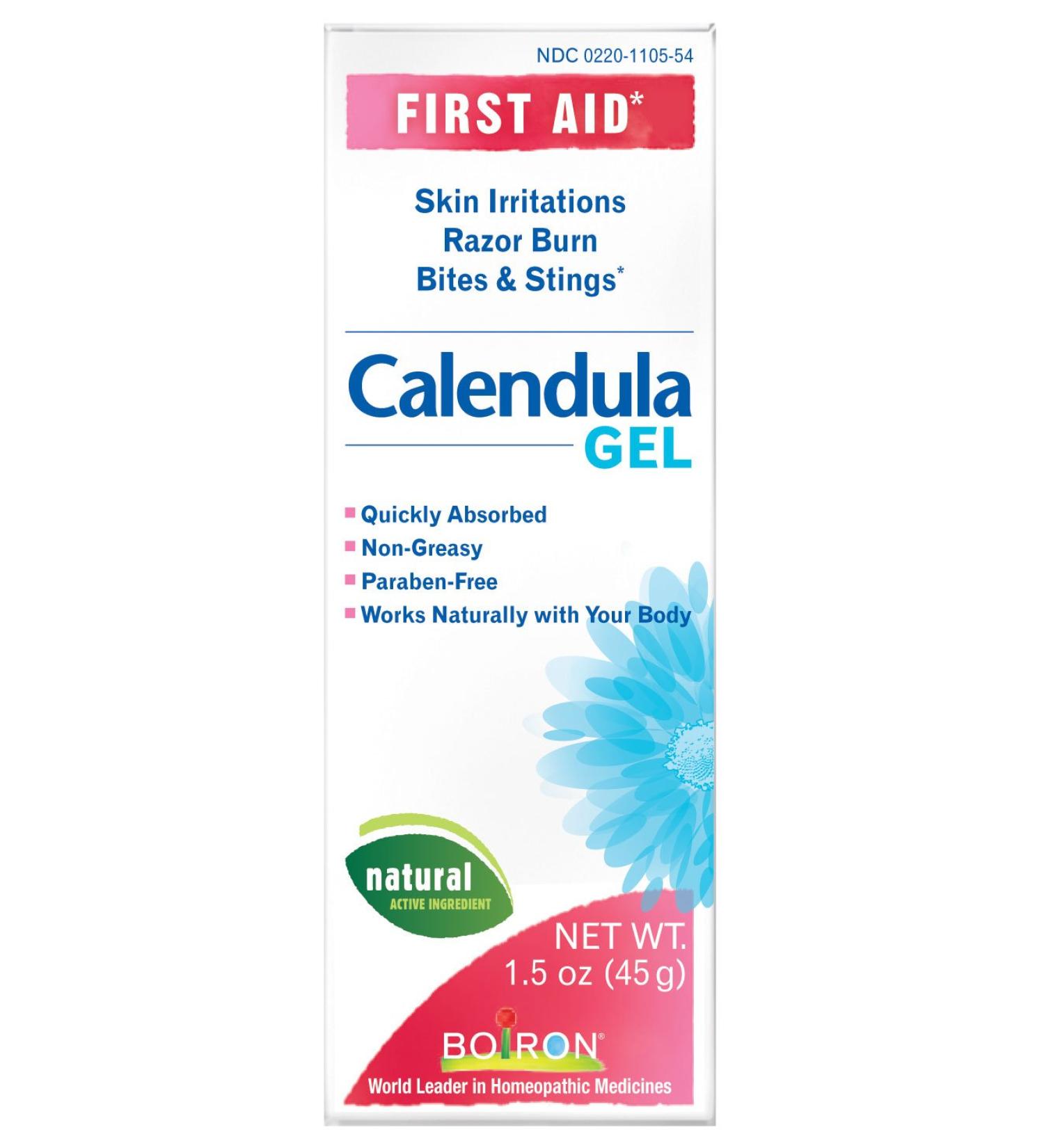 Boiron Calendula Gel 1.5 oz (Pack of 3) - Homeopathic Relief for Skin Irritation & Burns - Buy Online on GoSupps.com