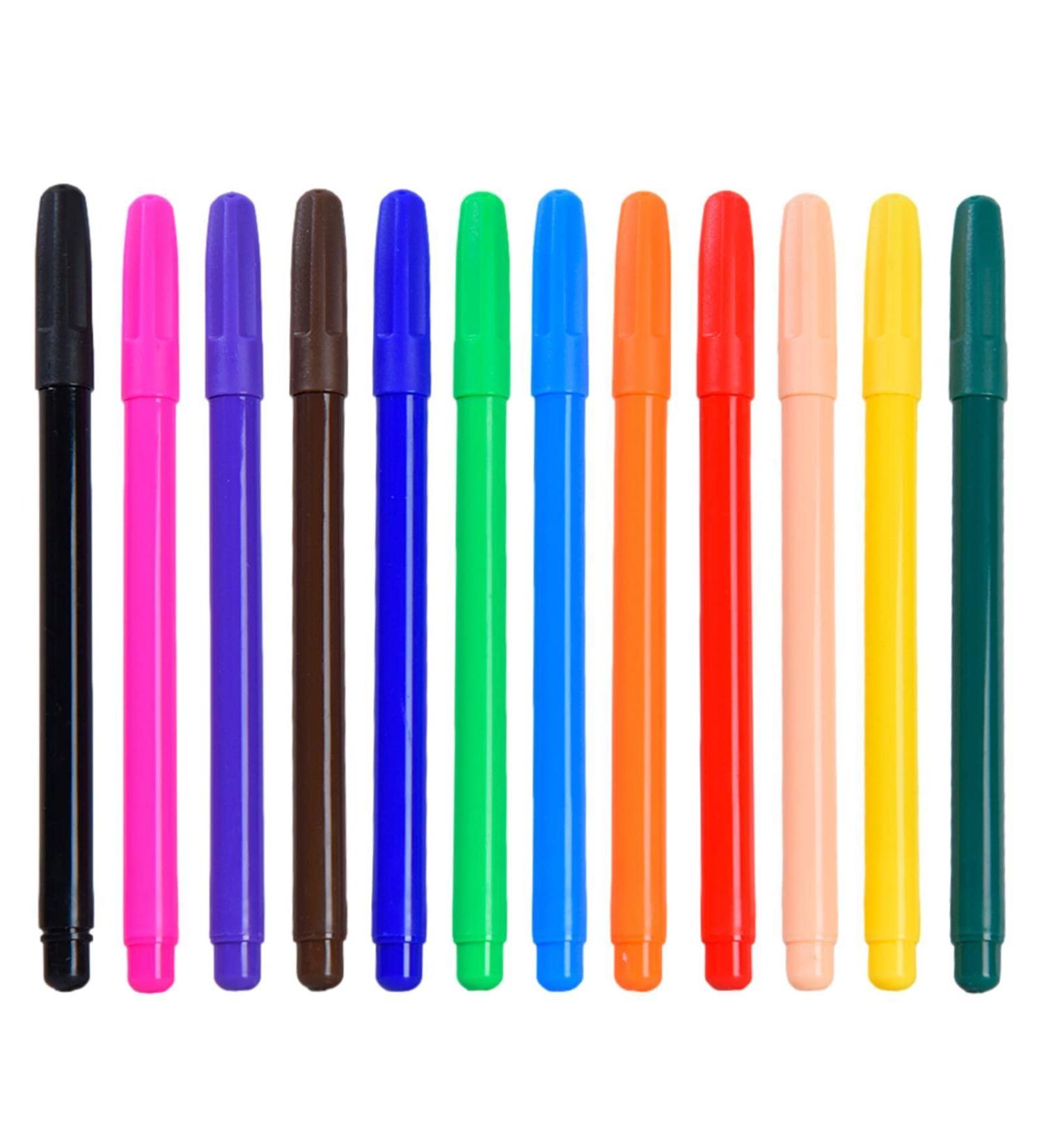 Edible Food Pens 12-Colors Edible Food Colouring Pens Single Tip Design Edible Coloring Pens Food Coloring Markers for Cakes Cookies Fondant Desserts Easter Eggs - Buy Online on GoSupps.com