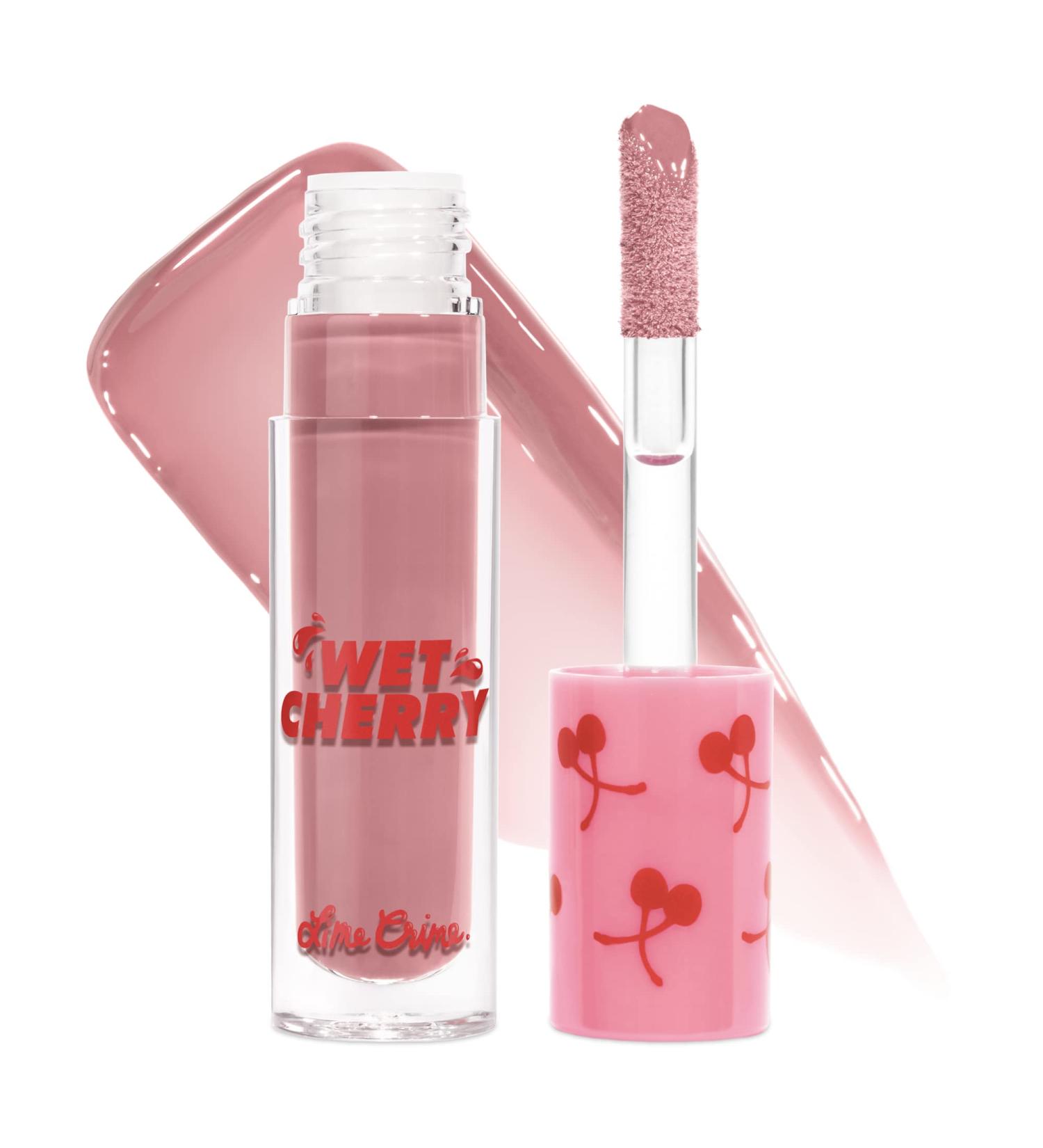 Lime Crime Wet Cherry Lip Gloss Naked Cherry - Cherry Scented Nude Blush | Vegan, Plumping, Long-Lasting Gloss - Buy Online on GoSupps.com