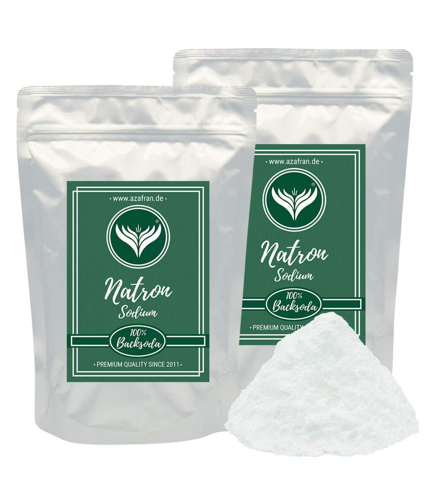 Buy Azafran Natron Sodium Hydrogen Carbonate E500ii 2kg - Premium Baking Soda for Baking & Cooking | Fast International Shipping - Buy Online on GoSupps.com
