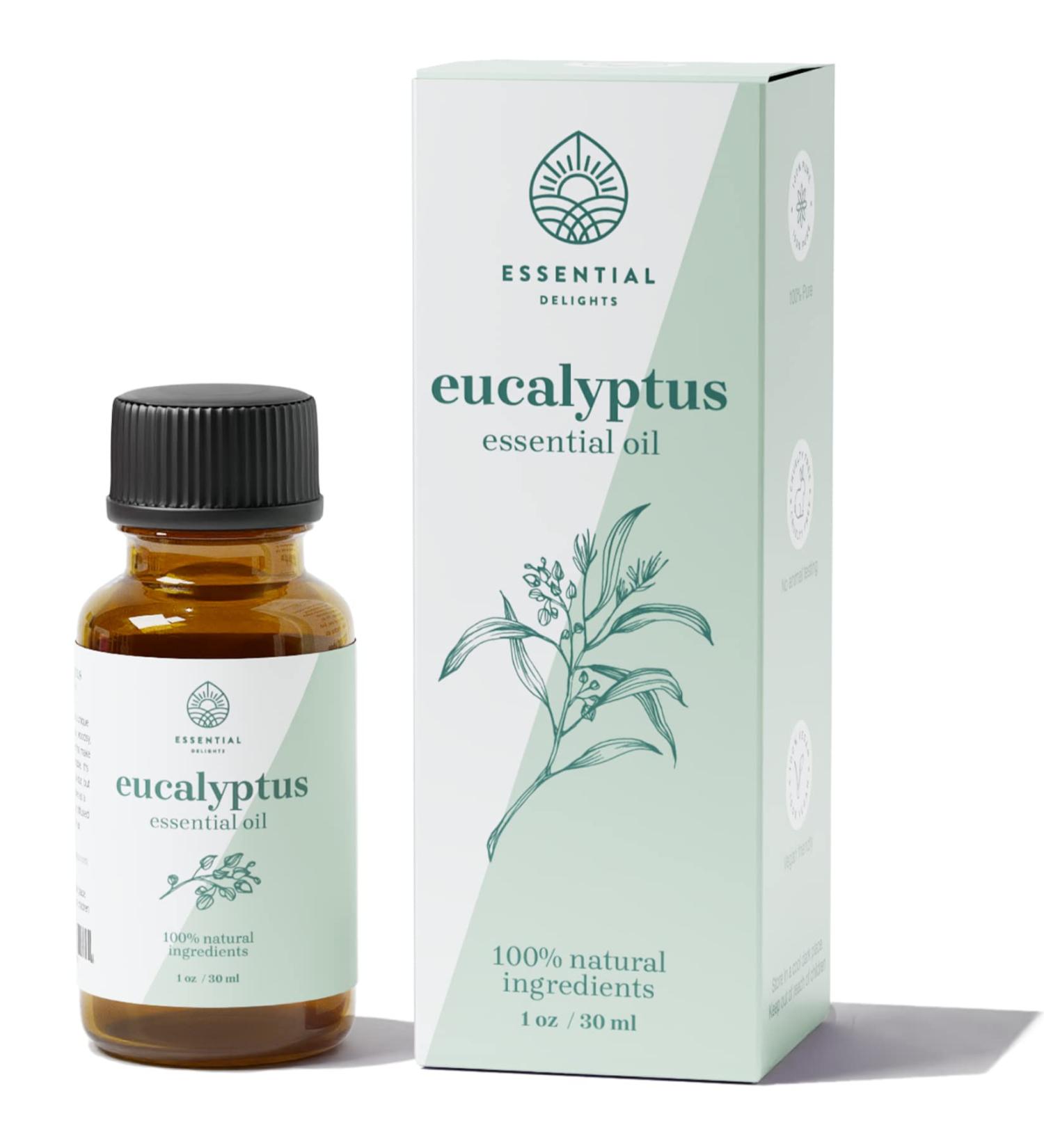 Eucalyptus Essential Oil - 100% Pure & Certified - Premium Distilled 1 oz | International Shipping Available - Buy Online on GoSupps.com