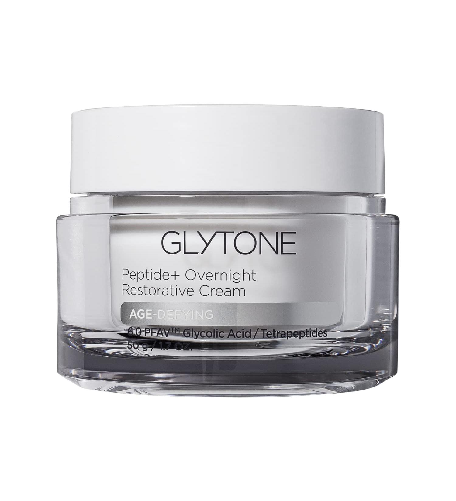 Glytone Age-Defying Peptide+ Overnight Restorative Cream - Paraben-Free Fragrance-Free Dermatologist-Tested - 1.7 fl. oz. for Youthful Skin - Buy Online on GoSupps.com