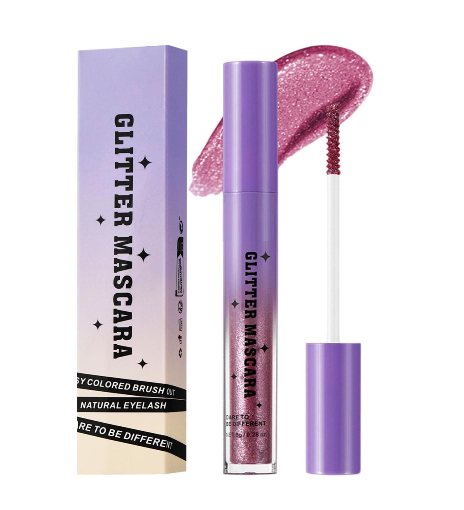  Ancsttu Glitter Mascara Long-Lasting | Waterproof Lengthening Curling Smudge-Proof Long-Lasting Eyelash Makeup for Women for Weddings Parties Stage Proms - Buy Online on GoSupps.com