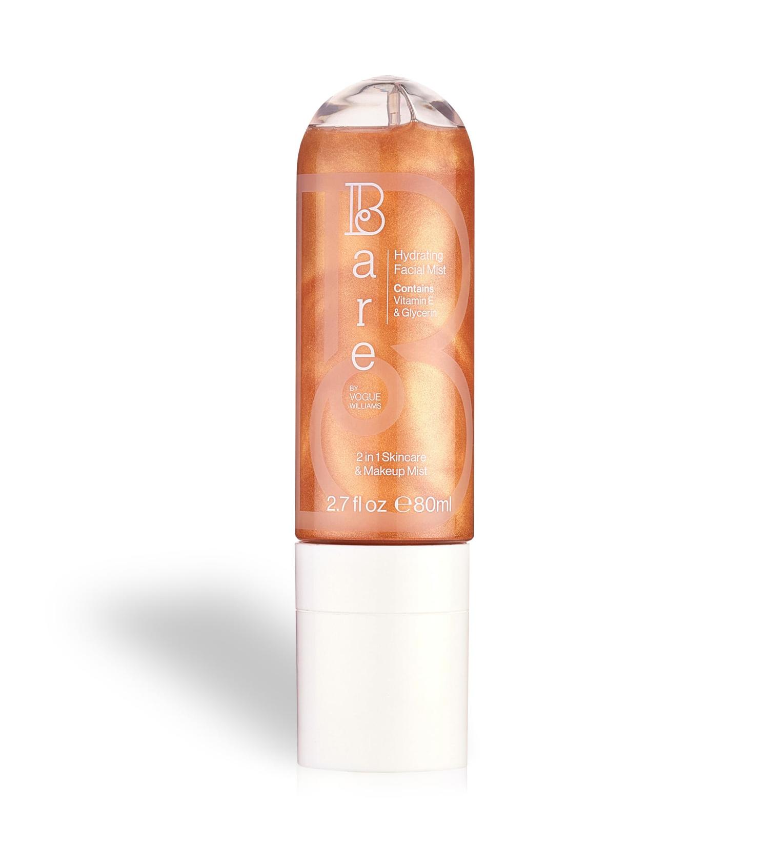 Bare By Vogue Hydrating Face Mist - 2in1 Skincare and Makeup Mist with Vitamin E & Glycerin - Suitable for Sensitive Skin Cruelty-Free - Facial Spray for Soft & Smooth Skin (80ml) - Buy Online on GoSupps.com
