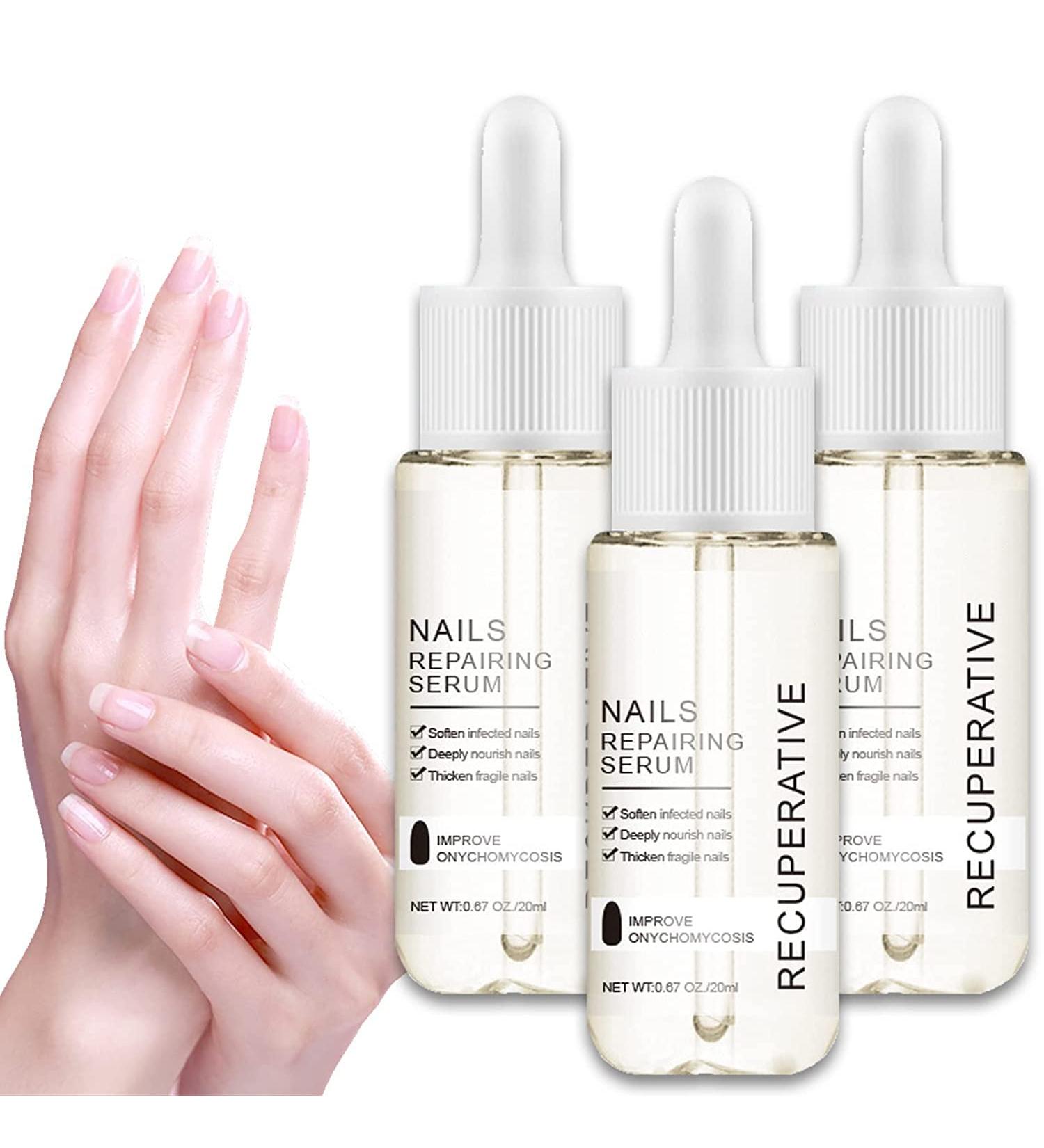 GFOUK 7 Days Nail Growth And Strengthening Serum Nail Growth and Strength Serum Nail Growth & Strengthening Oil Serum Stronger Nails in 1 Week Nail Strengthening Treatment (3 Pcs) - Buy Online on GoSupps.com
