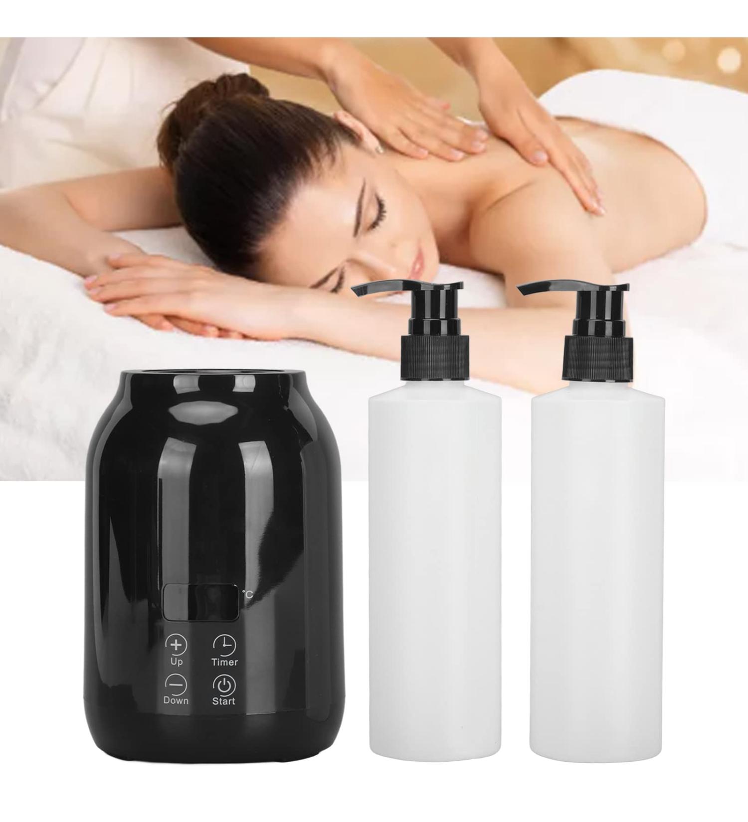 Essential Oil Heater with LED Display & Adjustable Temperature - Single Massage Oil Bottle Warmer - Buy Online on GoSupps.com