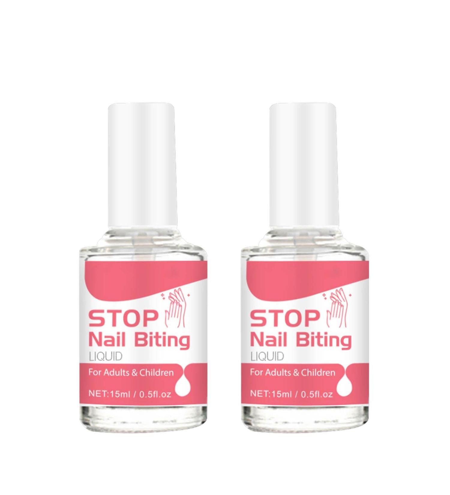  Opilroyn 2 Pack Anti Bite Nail Polish - Anti Bite Nail Polish 48g Bitter Nail Polish | Non Glossy Nail Bite Treatments Nail Bite Liquid Cap Sucking Prevention - Buy Online on GoSupps.com