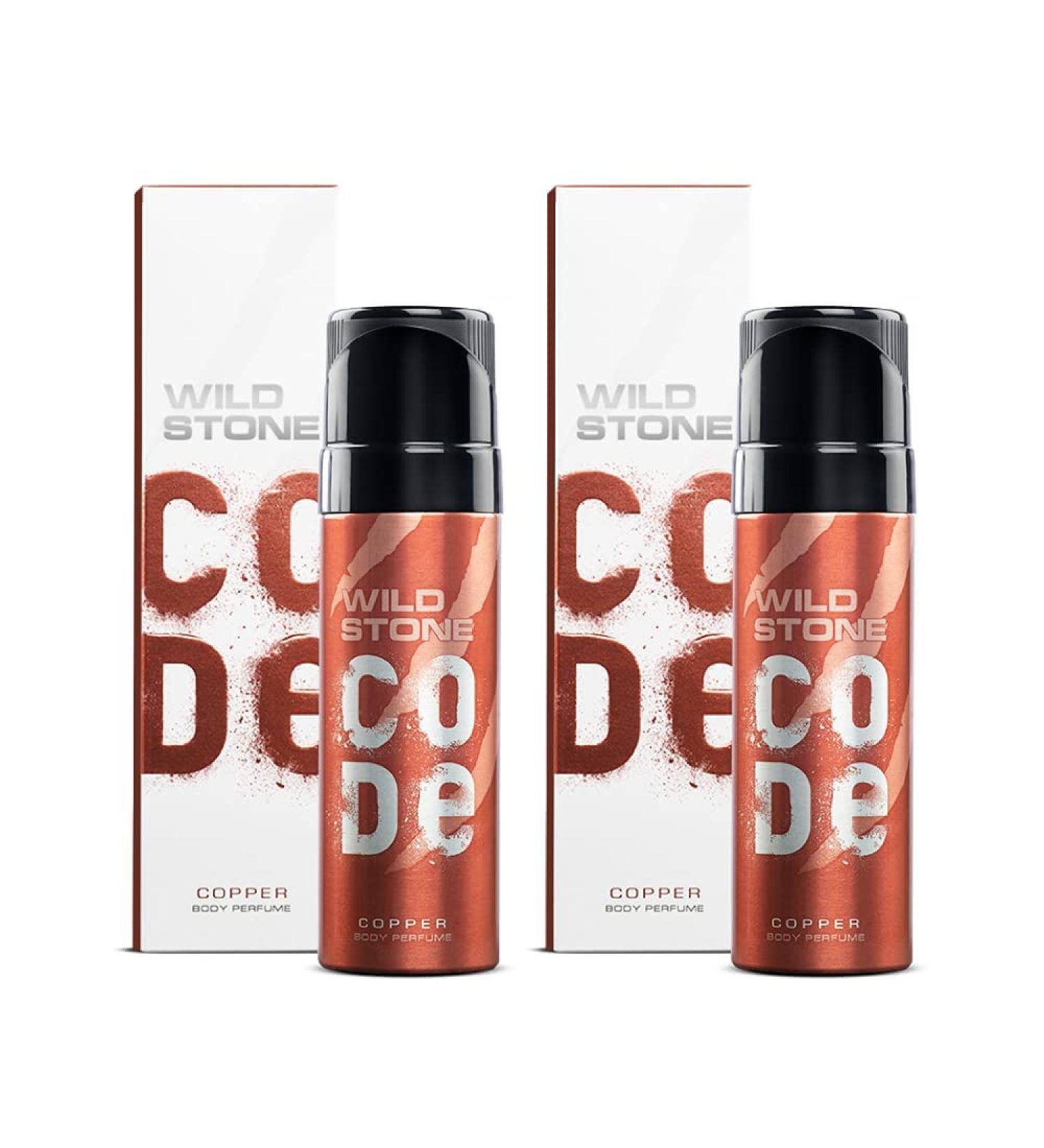 VAYUP Copper No Gas Body Perfume for Men Long Lasting Energetic Fragrance Pack of 2 (120ml each) - Buy Online on GoSupps.com