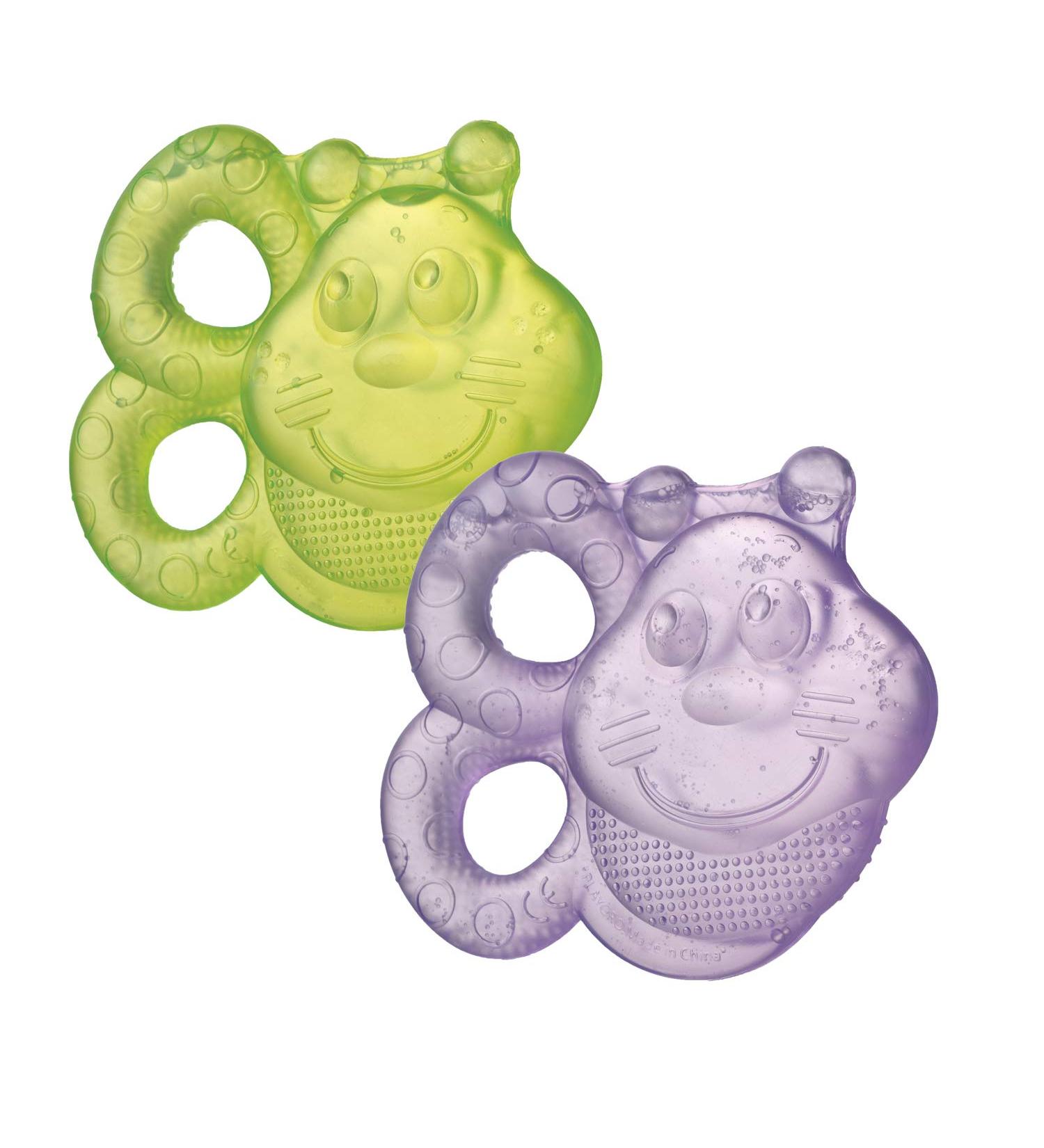 Buy Playgro Teething Ring Bee - Water-Filled 2-Pack Multi-Coloured Ideal for 3+ Months - Soothing & Safe for Babies - Buy Online on GoSupps.com