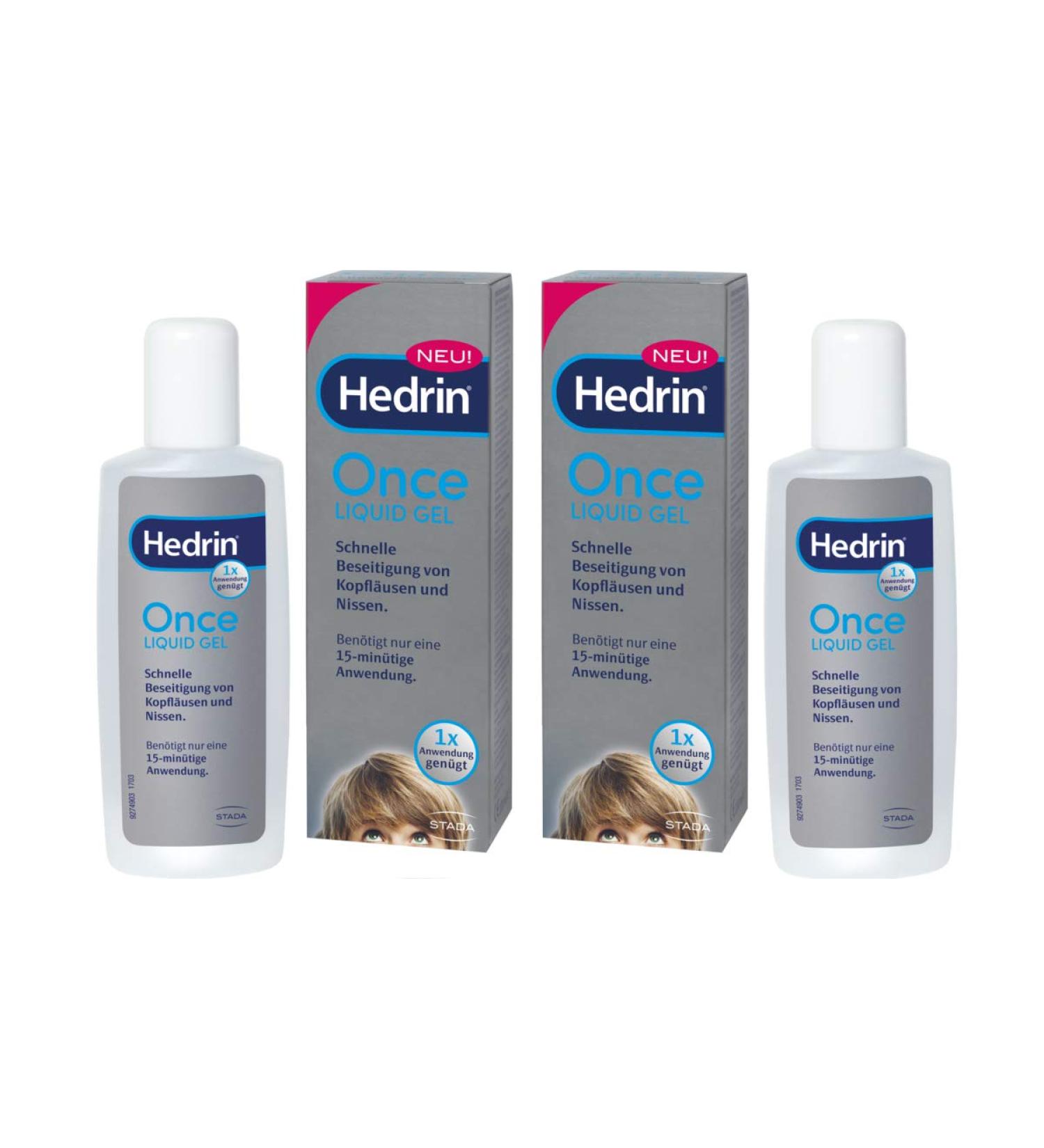 Hedrin Once Liquid Gel Economy Set 2x100ml Fast removal of head lice and nits in just one application.