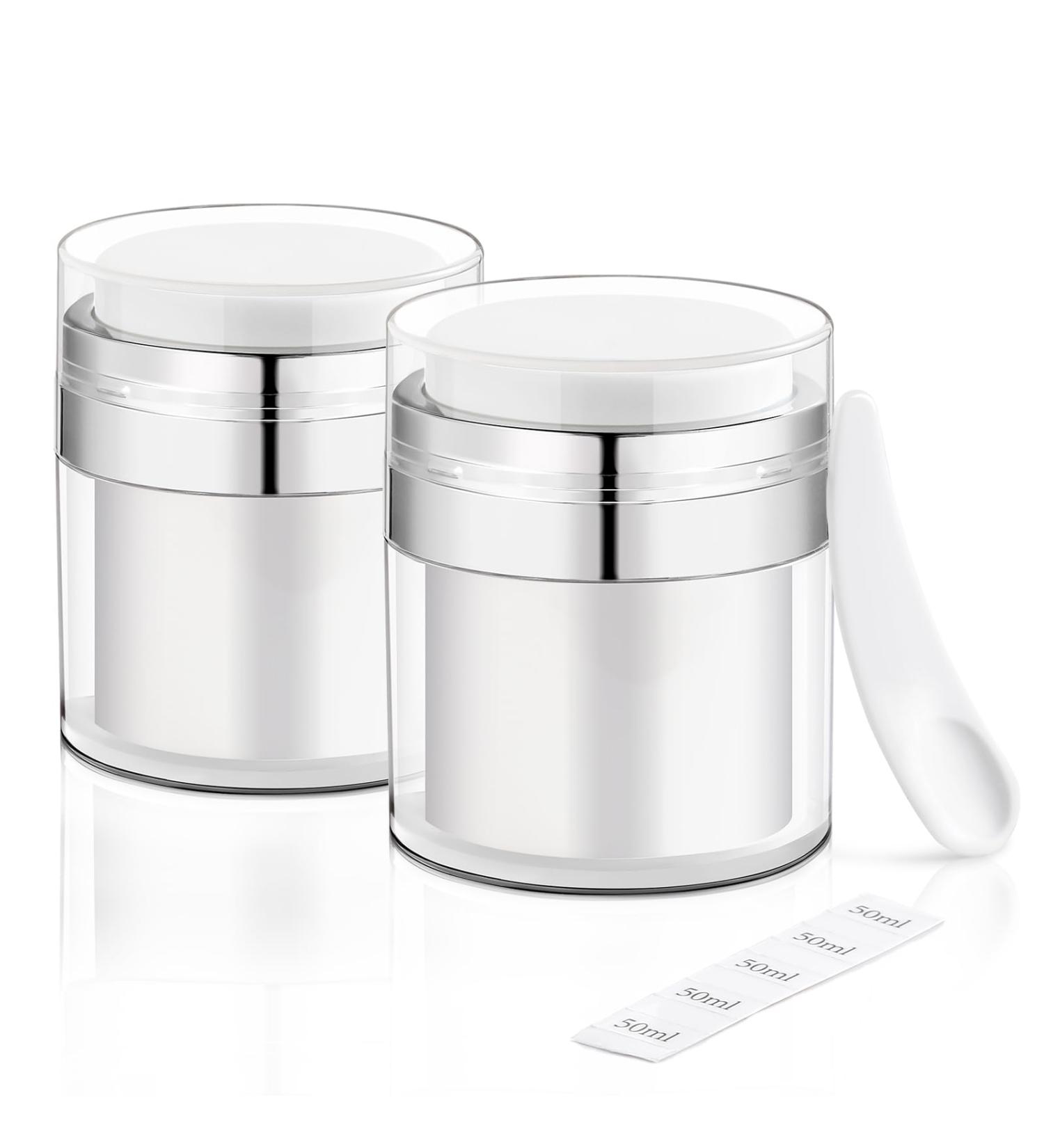 airless pump jar cream jar (50ML*2) - Buy Online on GoSupps.com