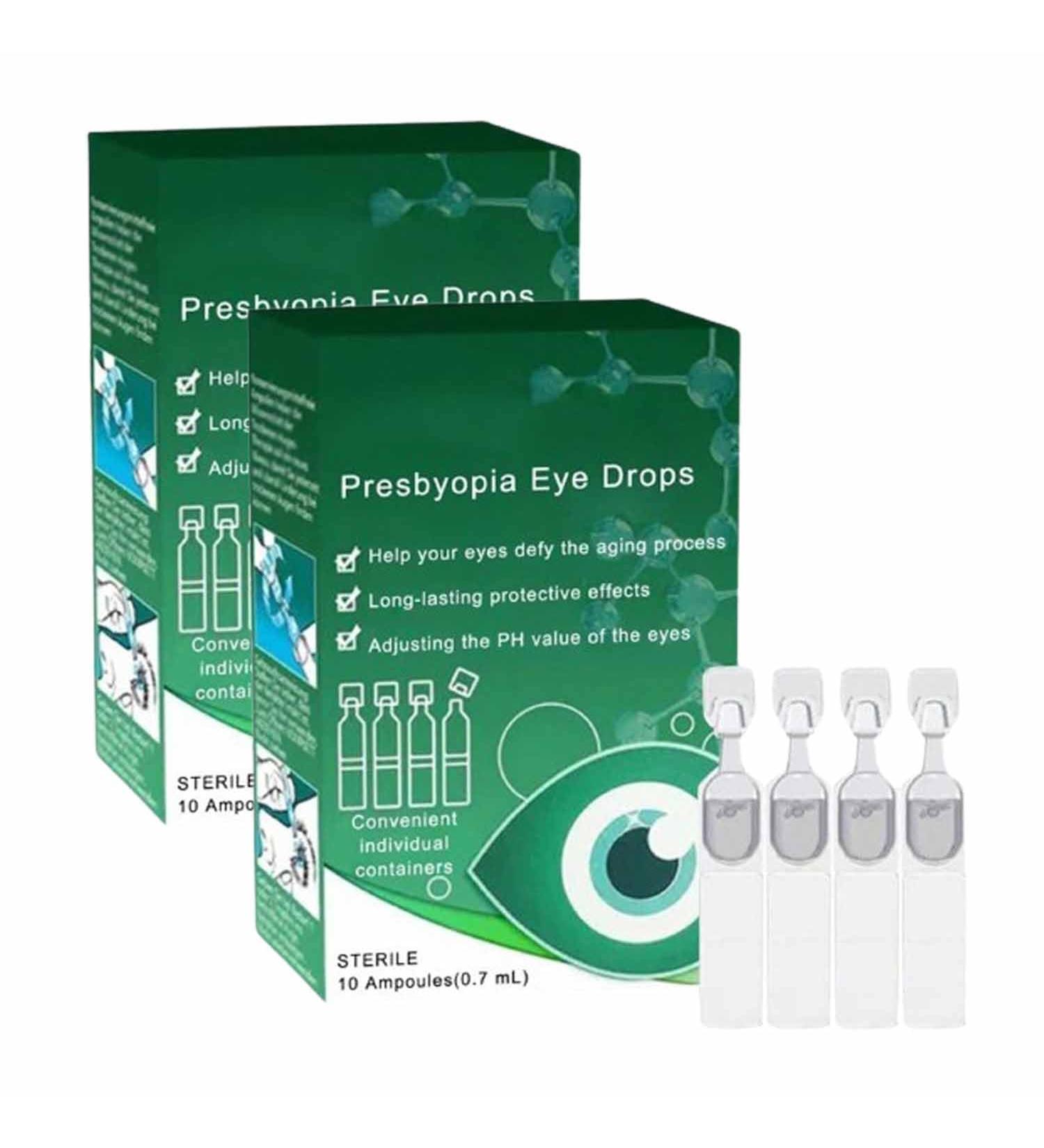 Optivipro Presbyopia Eye Drops Vision Recovery Eye Drops Presbyopia Eye Drops Brightening Eye Drops for Dry Eyes - Relieve Eye Fatigue for Eye Care (20Pcs) - Buy Online on GoSupps.com