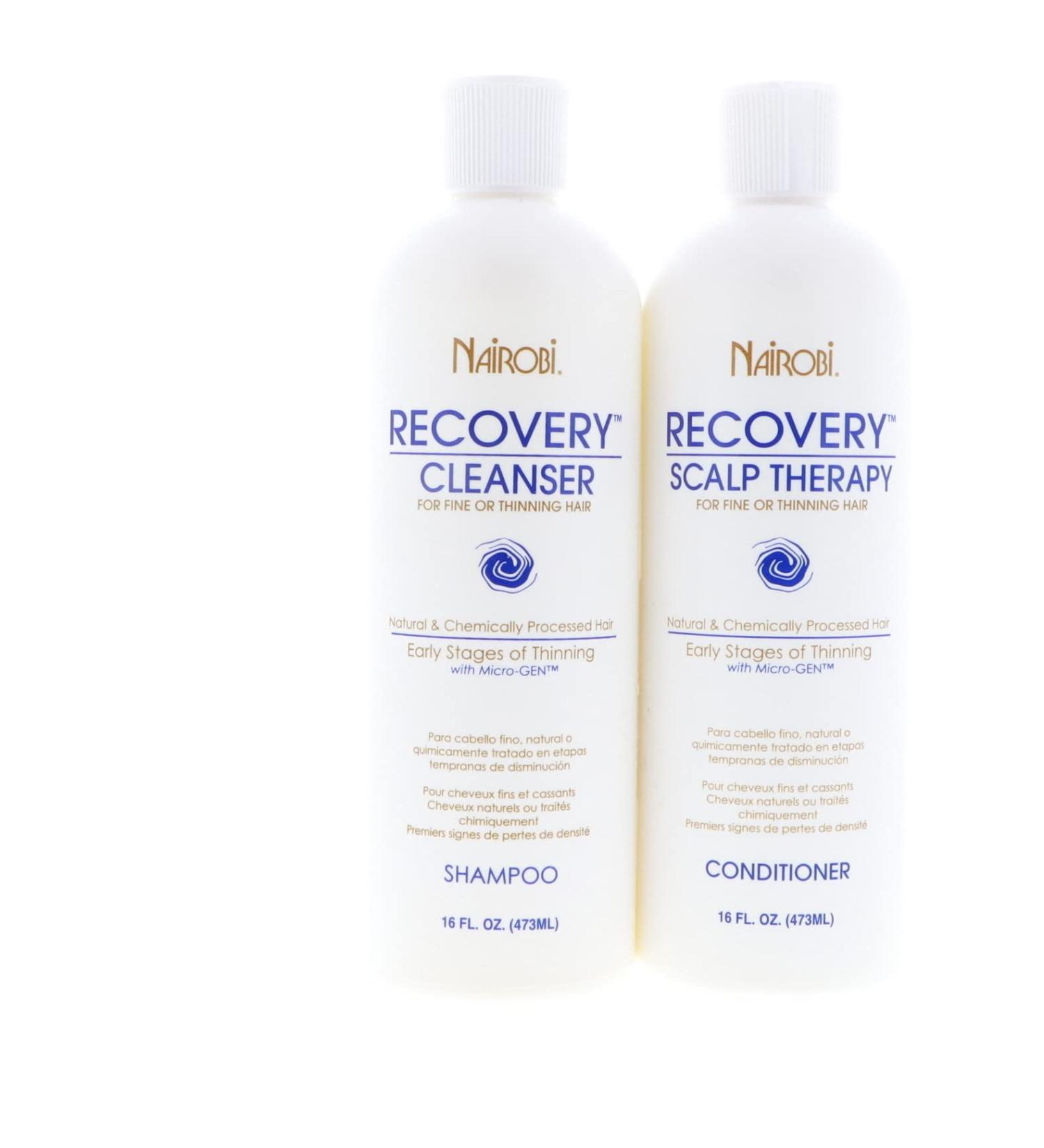 Nairobi Recovery Cleanser Shampoo & Scalp Therapy Conditioner Set - 16oz Each | Shop Internationally - Buy Online on GoSupps.com