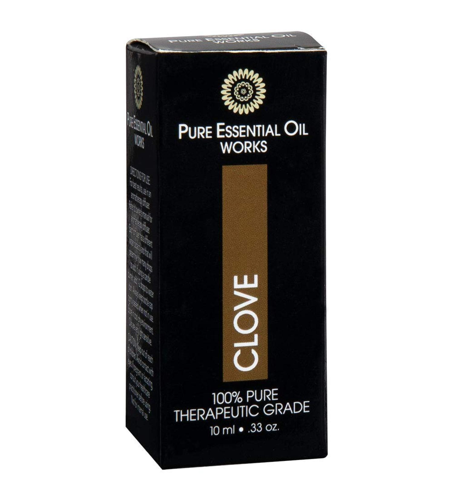 Clove Oil 100% Pure Natural Paraben-Free & Therapeutic Grade With euro-Style Dropper.33 Oz