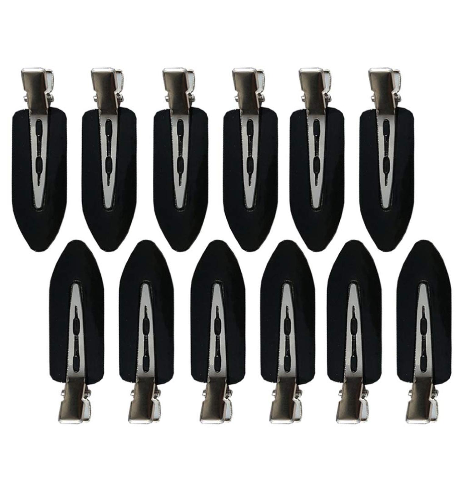 Toyvian Seamless Hair Clip Set - 24 Black Makeup & Pony Hairstyling Clips for Home & Salon | Perfect Gift for Christmas Birthdays & New Year - Buy Online on GoSupps.com