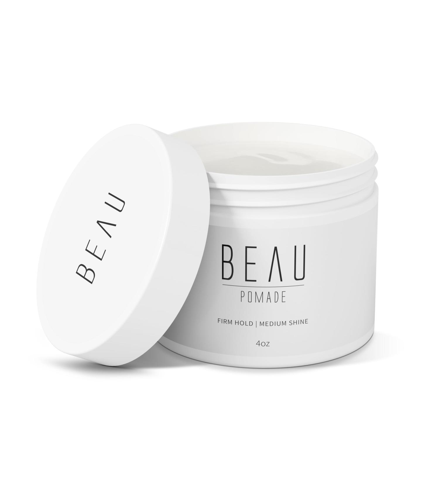 Beau Styling Pomade for Men & Women - Water-Based Firm Hold Frizz Control Medium Shine Flake-Free Hair Styling 4 oz - Buy Online on GoSupps.com