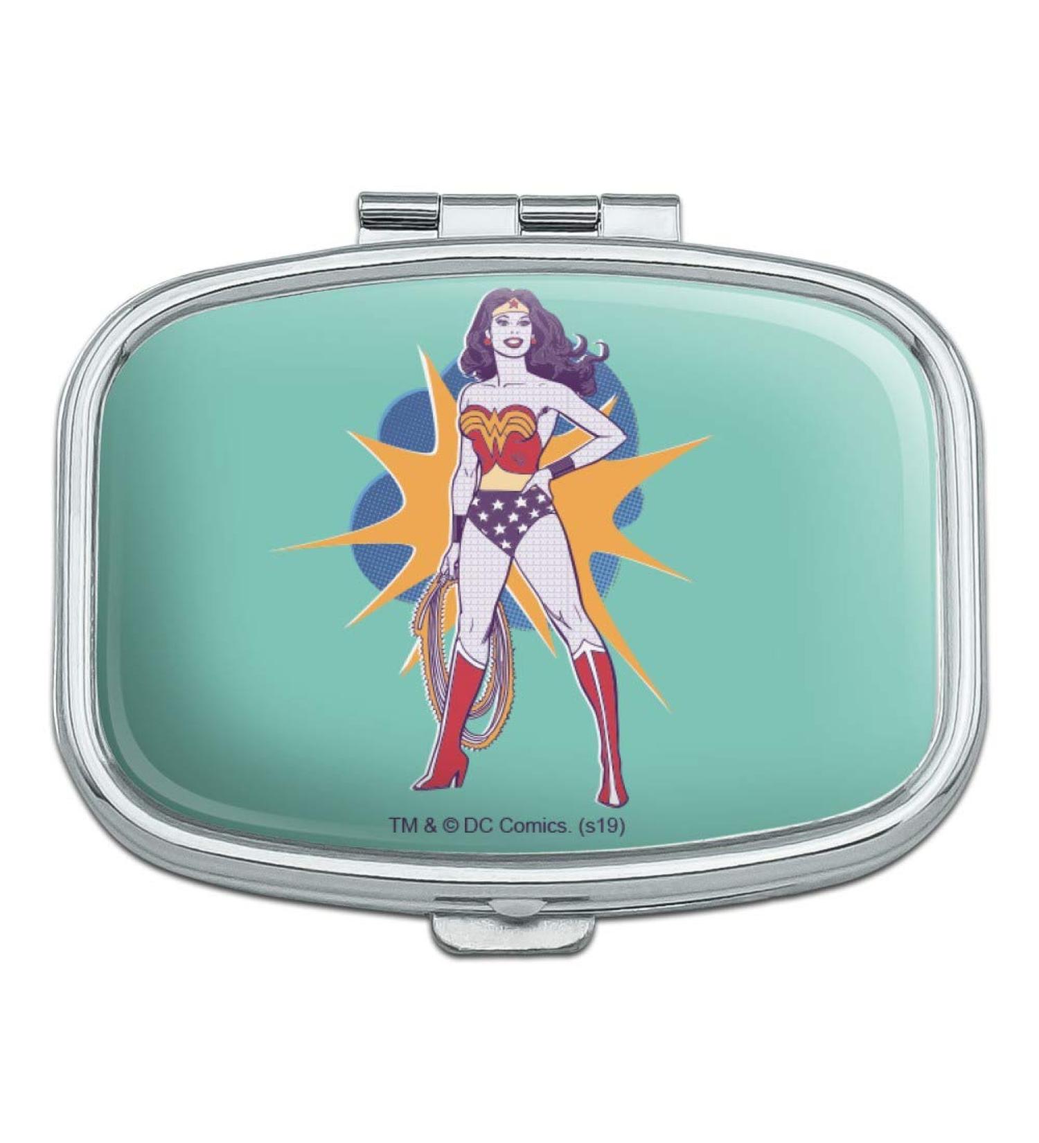Wonder Woman Vintage Pill Case - Stylish Rectangle Trinket Gift Box for Her | Shop Internationally - Buy Online on GoSupps.com