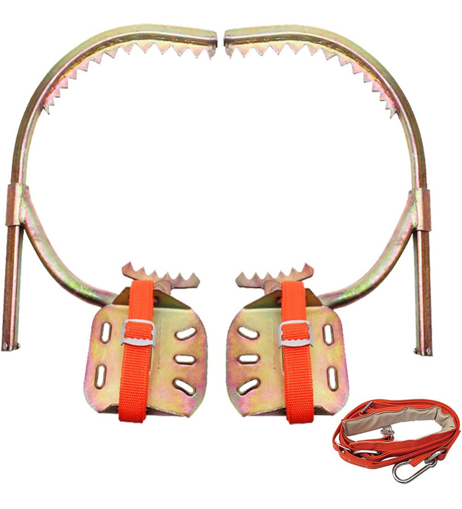 Zwjabyy Crampons & Tree Climbing Equipment Set - Safety Climbing Spikes Iron Tree Booths & Forest Accessories | Model 550 - Buy Online on GoSupps.com