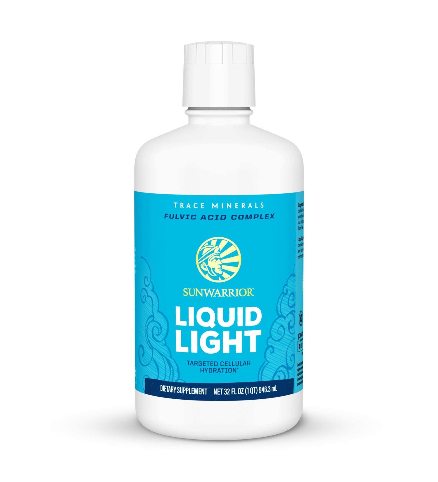 Sunwarrior Liquid Light Fulvic Minerals - 32 fl oz (946.4 ml) | All-Natural Health Booster - Buy Online on GoSupps.com