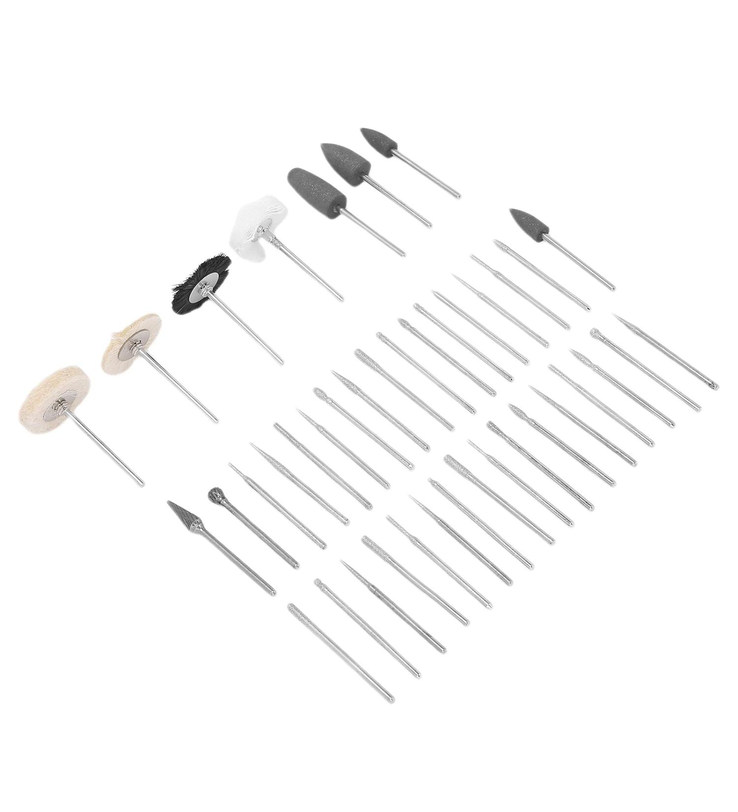 Nail Drill Bit Set - 40pcs 2.35mm/0.1 Inch Nail Grinding Heads for Polishing | International Shipping Available - Buy Online on GoSupps.com