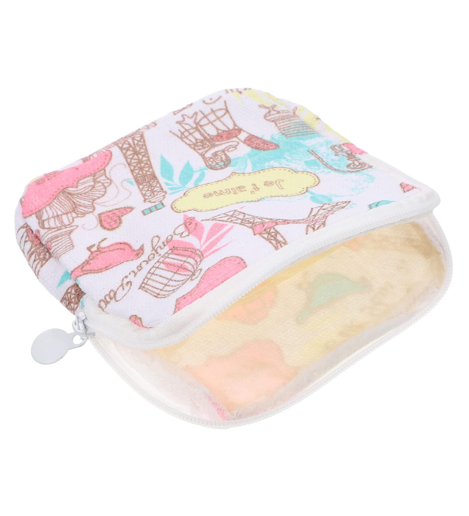 Yarnow Hygiene Bag Organizer for Girls - Period Underwear & Makeup Pockets - Travel-Ready 4.72x4.32in - Buy Online on GoSupps.com