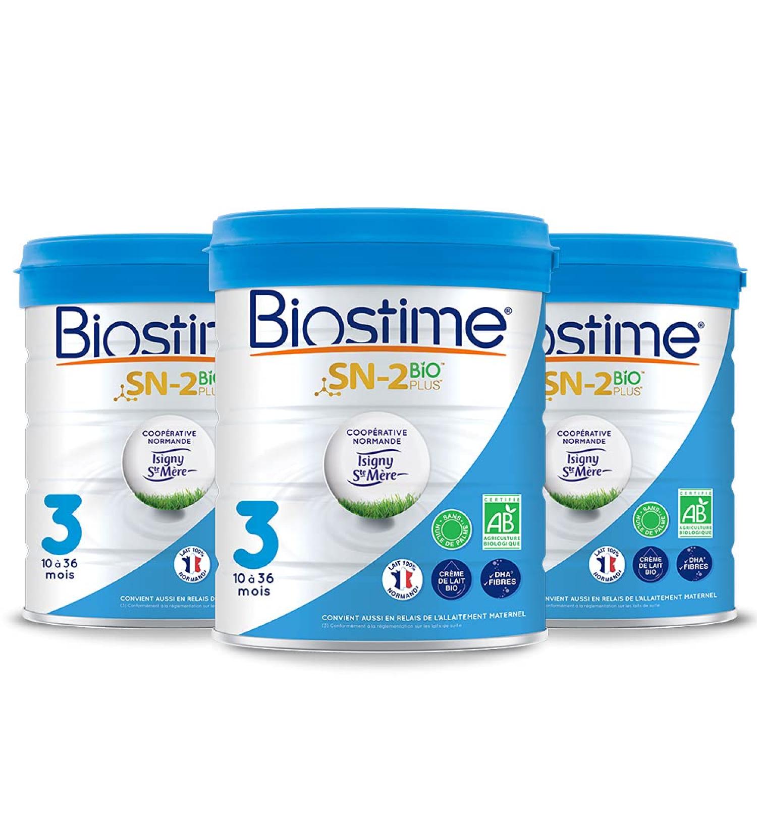 Biostime SN-2 Bio Plus Organic Baby Milk Powder 3rd Age 10 to 36 Months 800 g Pack of 3 - Buy Online on GoSupps.com