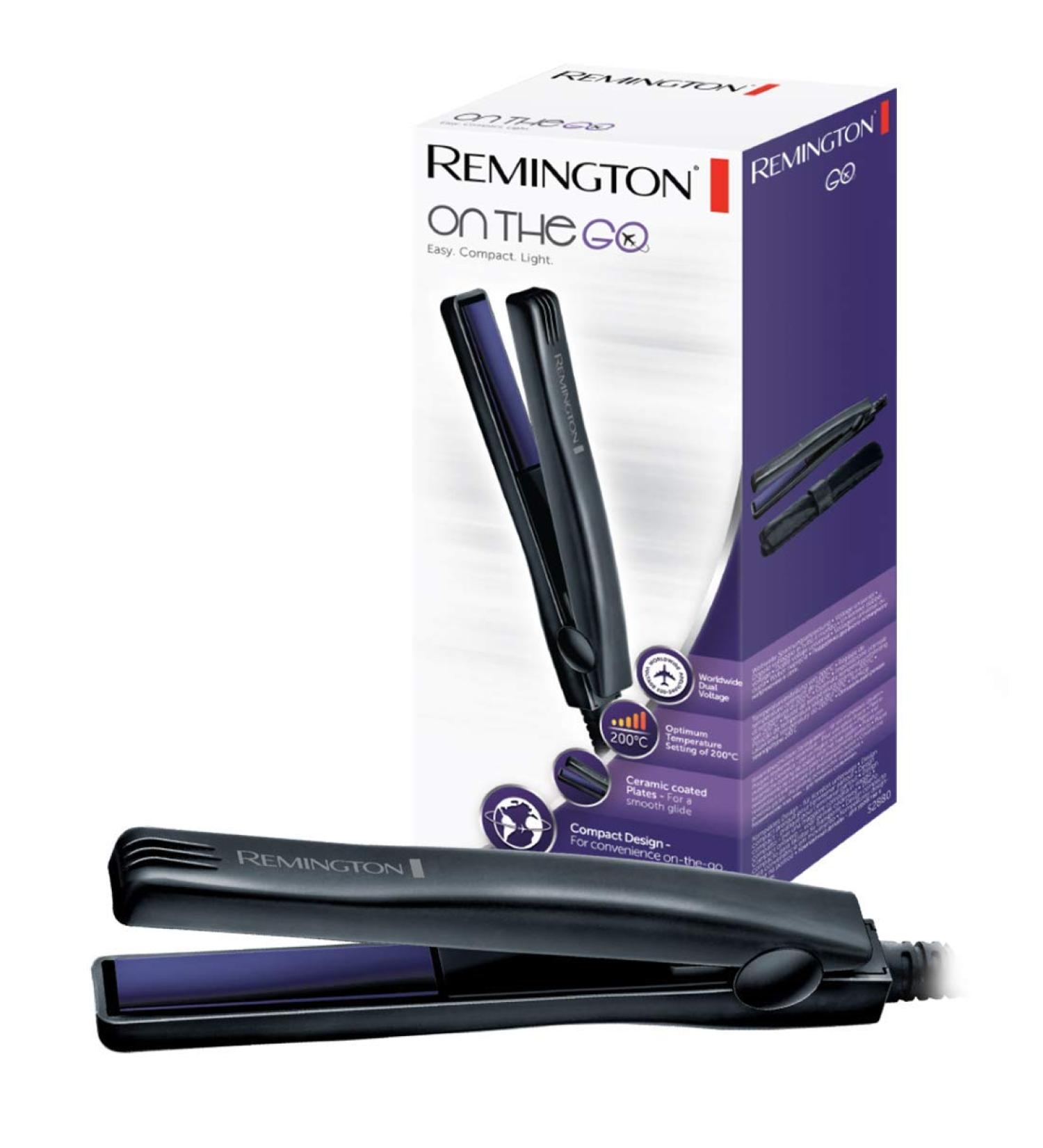 Remington Mini Smoothing Iron - On the Go Ceramic Hair Straightener | 200 C Temperature | Compact Design for Travel - Buy Online on GoSupps.com