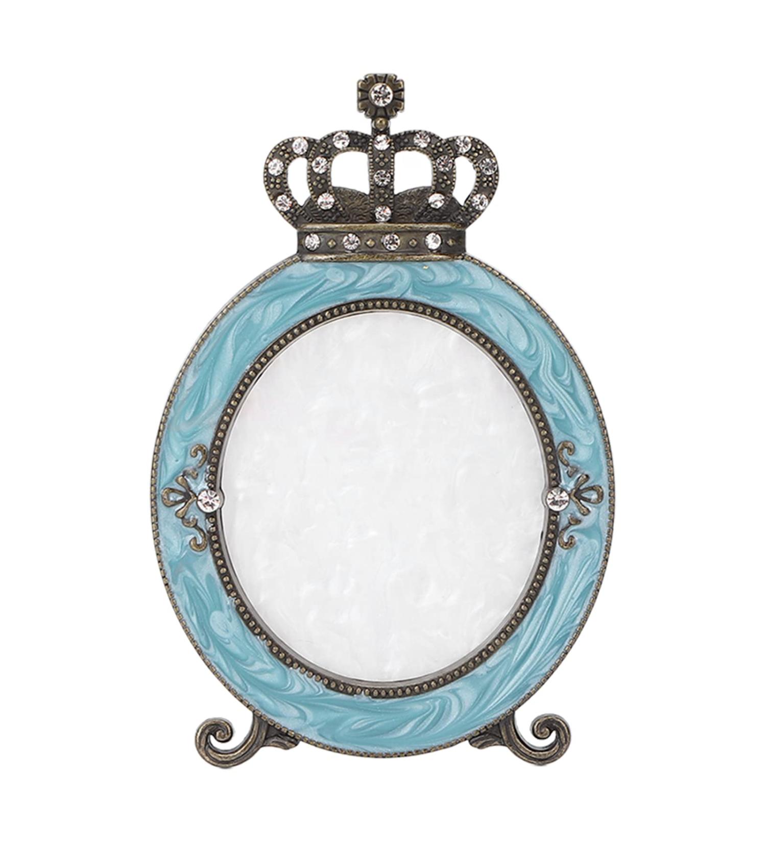 MAMJENNI Nail palette for mixing nail polish gel makeup cream resin material durable smooth texture easy to clean crown design stand (Antique Bronze) - Buy Online on GoSupps.com