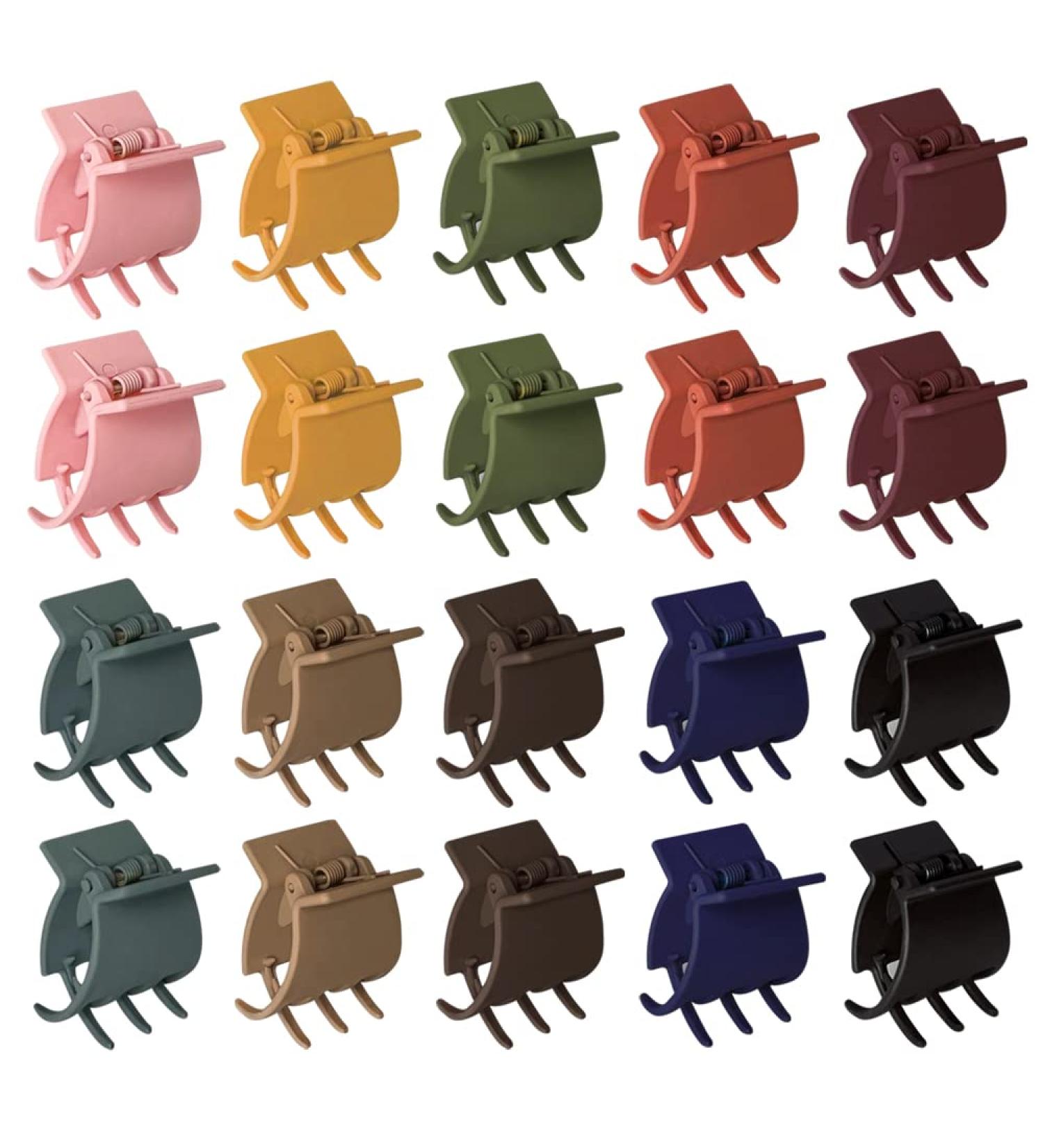 20 PCS Medium Matte Hair Claw Clips for Women - Non-slip Styling Accessories for Thin & Thick Hair - Buy Online on GoSupps.com