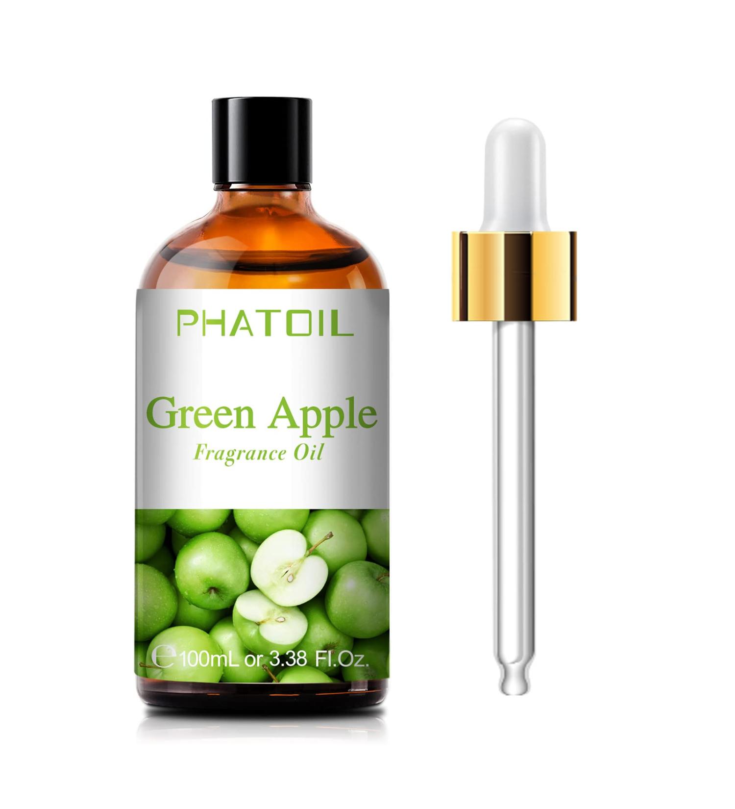 PHATOIL Green Apple Fragrance Oil for Aromatherapy & DIY Products - 100ml (Pack of 1) - Buy Online on GoSupps.com