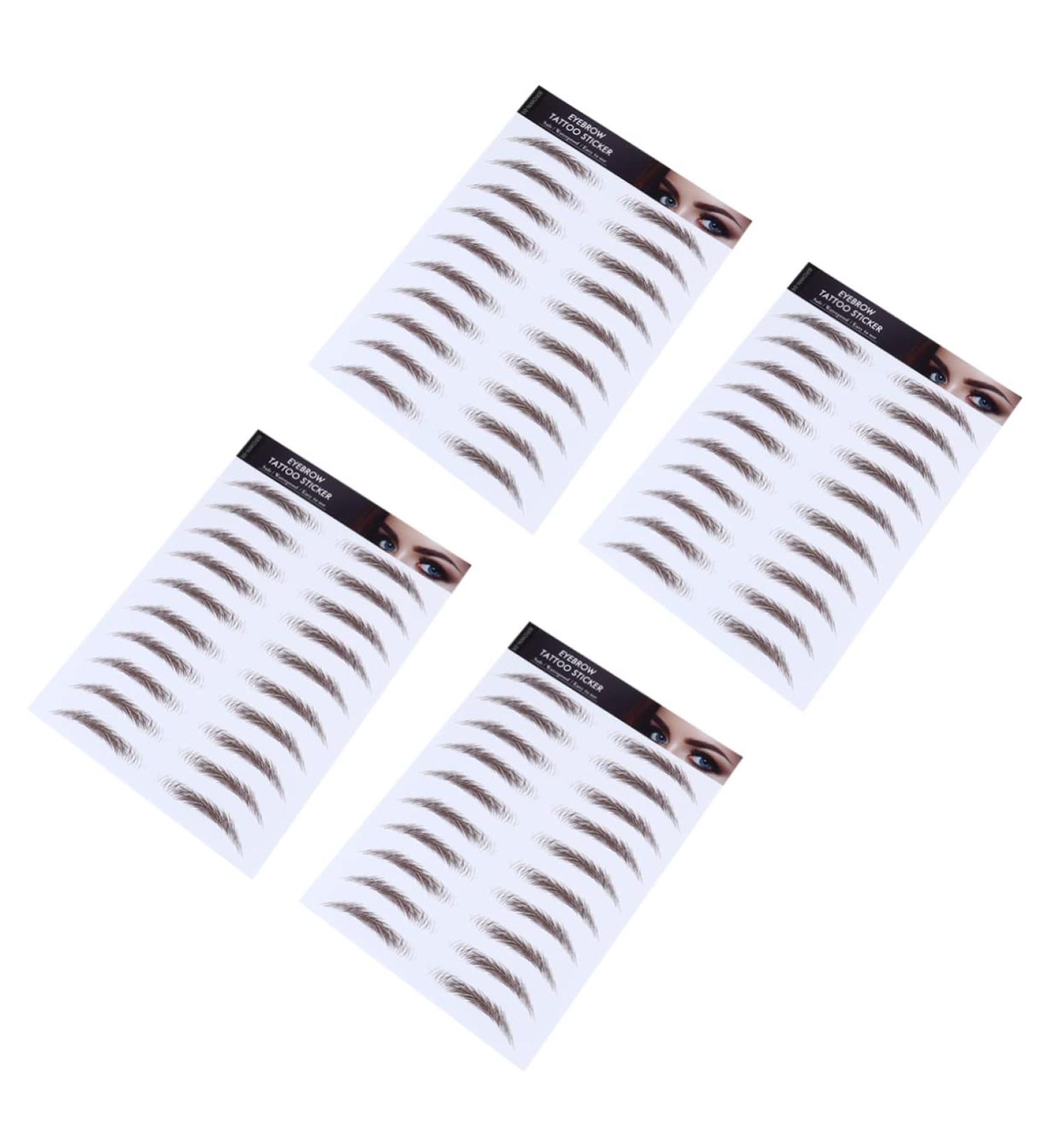 Housoutil 4pcs Eyebrow Stickers Stick on Eyebrows for Women Artificial Eyebrow Semi- Tools 6d - Buy Online on GoSupps.com