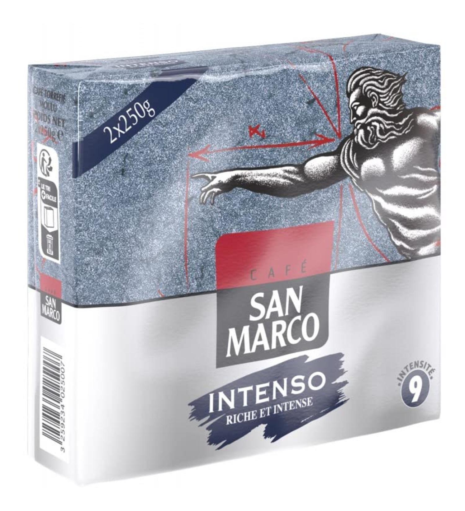 SAN MARCO - Intenso Coffee Ground Pure Arabica 500G - Pack of 3 - Buy Online on GoSupps.com