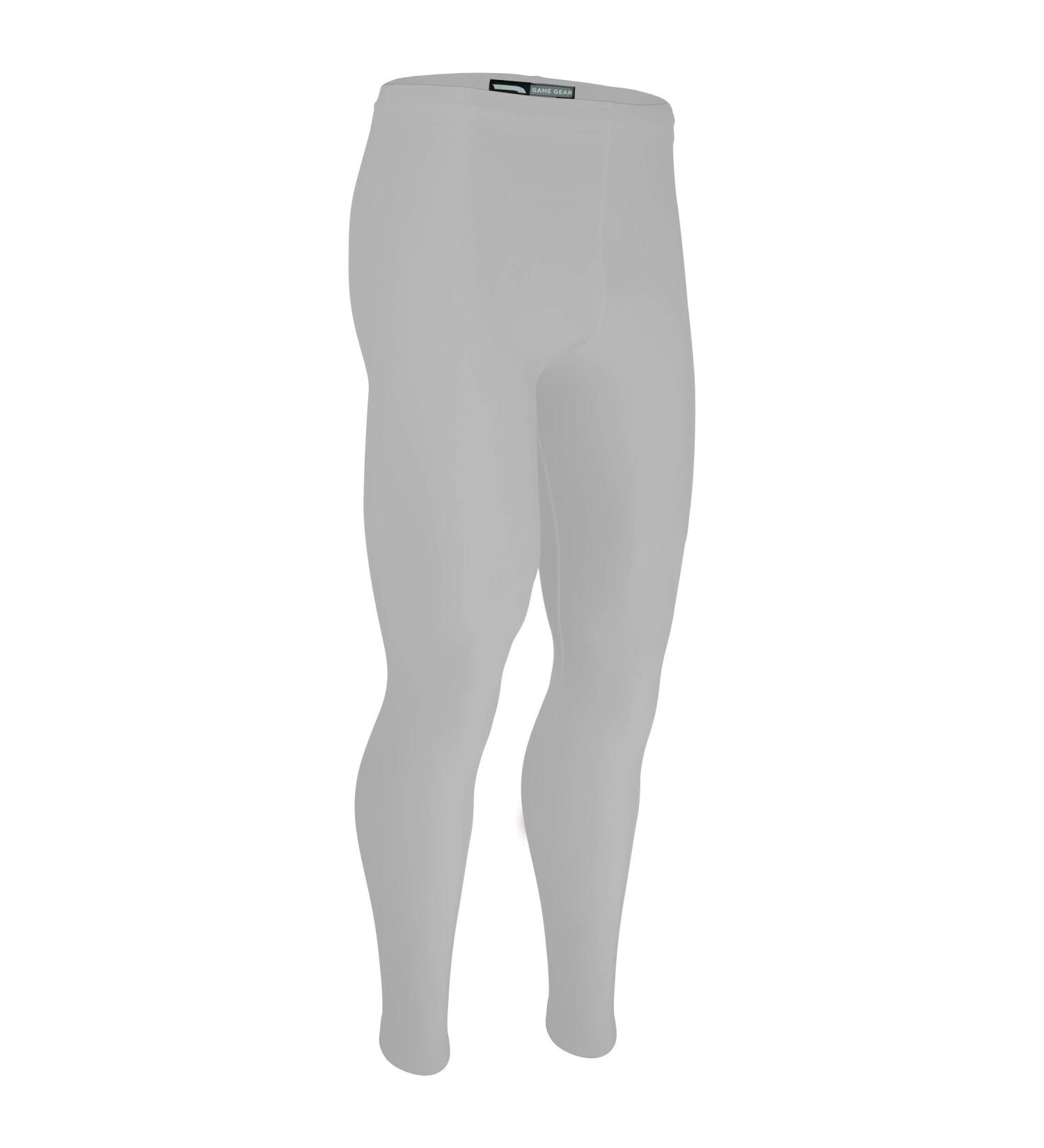 Game Gear HT-112Y Youth Boy's and Girl's Compression Performance Ankle Length Tight (Youth Large, White)