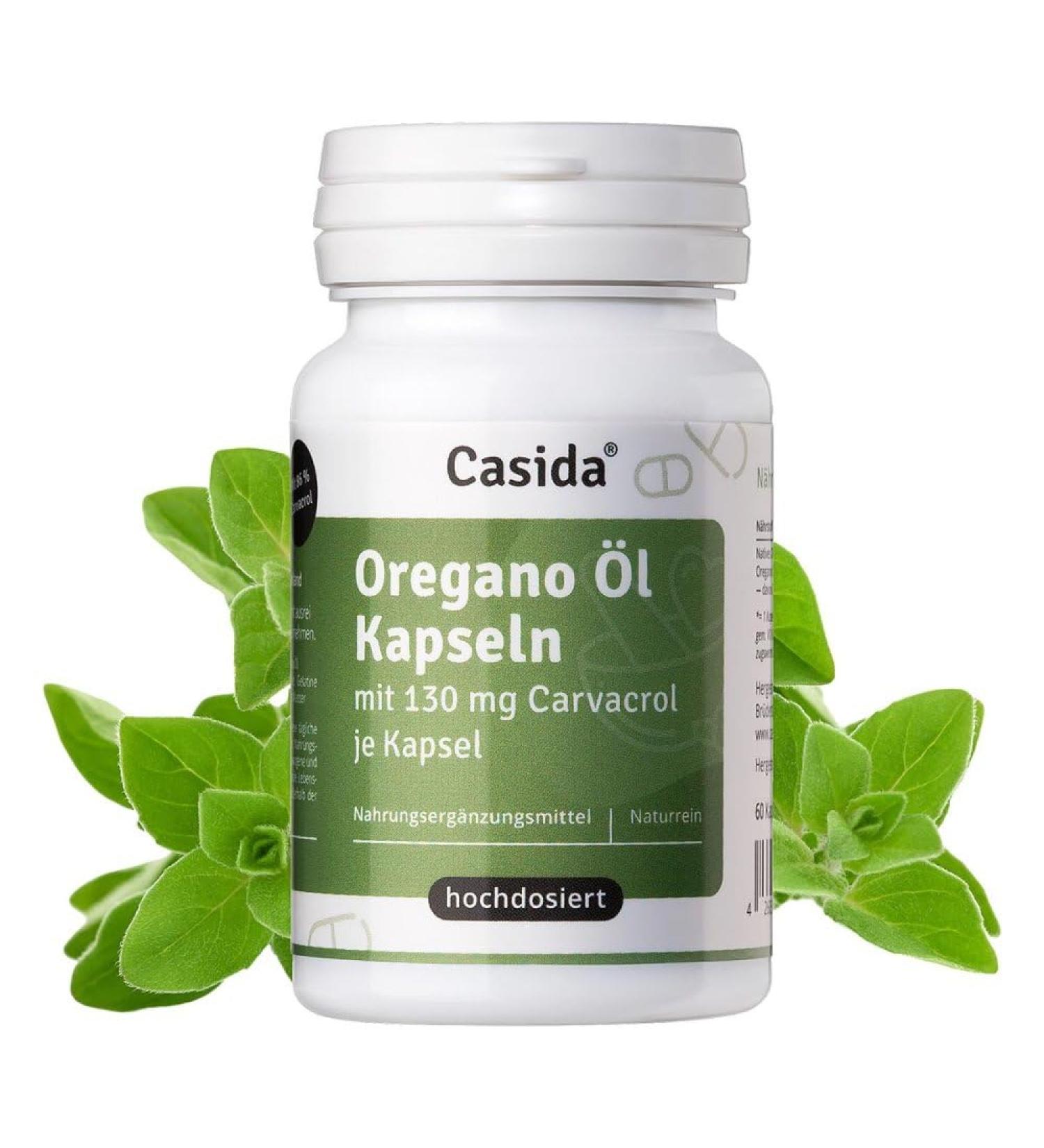 Buy Casida Oregano Oil Capsules - High Dose 60 pcs | Premium Quality & Fast International Shipping - Buy Online on GoSupps.com