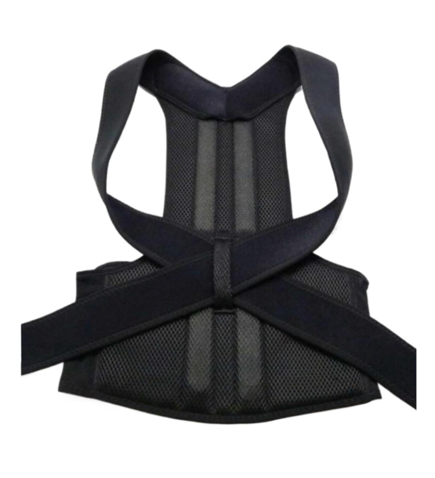 Waist Trainer Full Back Support Back Brace Posture Corrector Belt Shoulder Straightener Scoliosis Waist Cincher(X-Large) X-Large Black - Buy Online on GoSupps.com