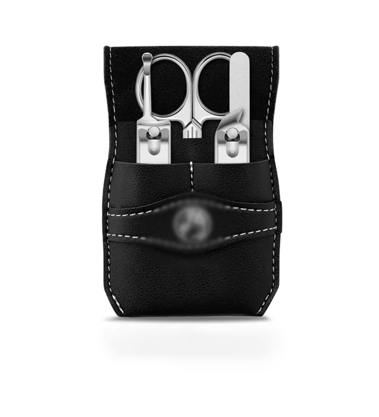 Stainless Steel Manicure Set Nail Care Gifts for Men and Women with Nail Clipper Nail File Ear Cleaner (Color : Black) - Buy Online on GoSupps.com