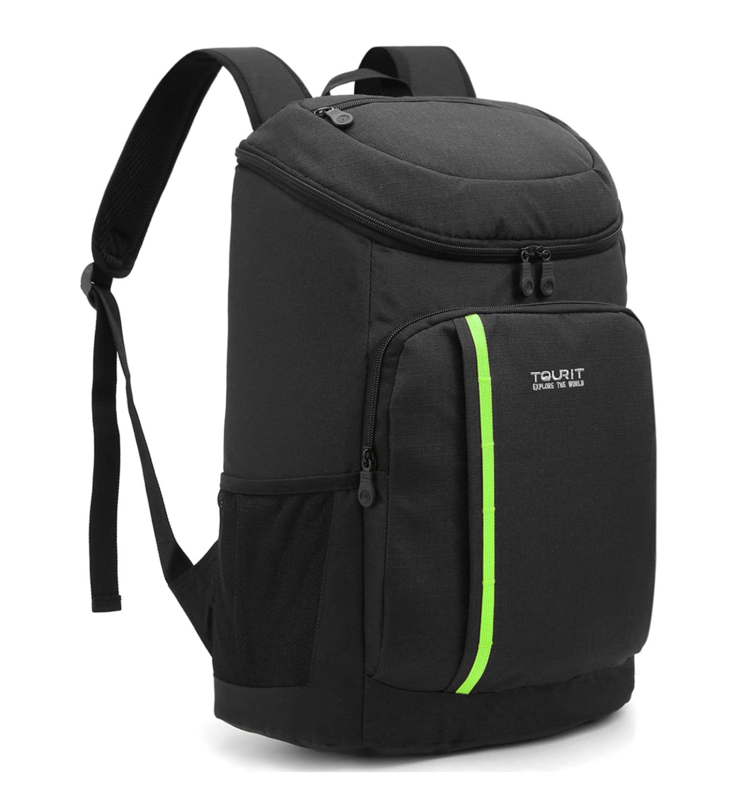 TOURIT Cooler Backpack 30 Cans | Lightweight & Insulated | Leak-Proof | 01-Black - Buy Online on GoSupps.com