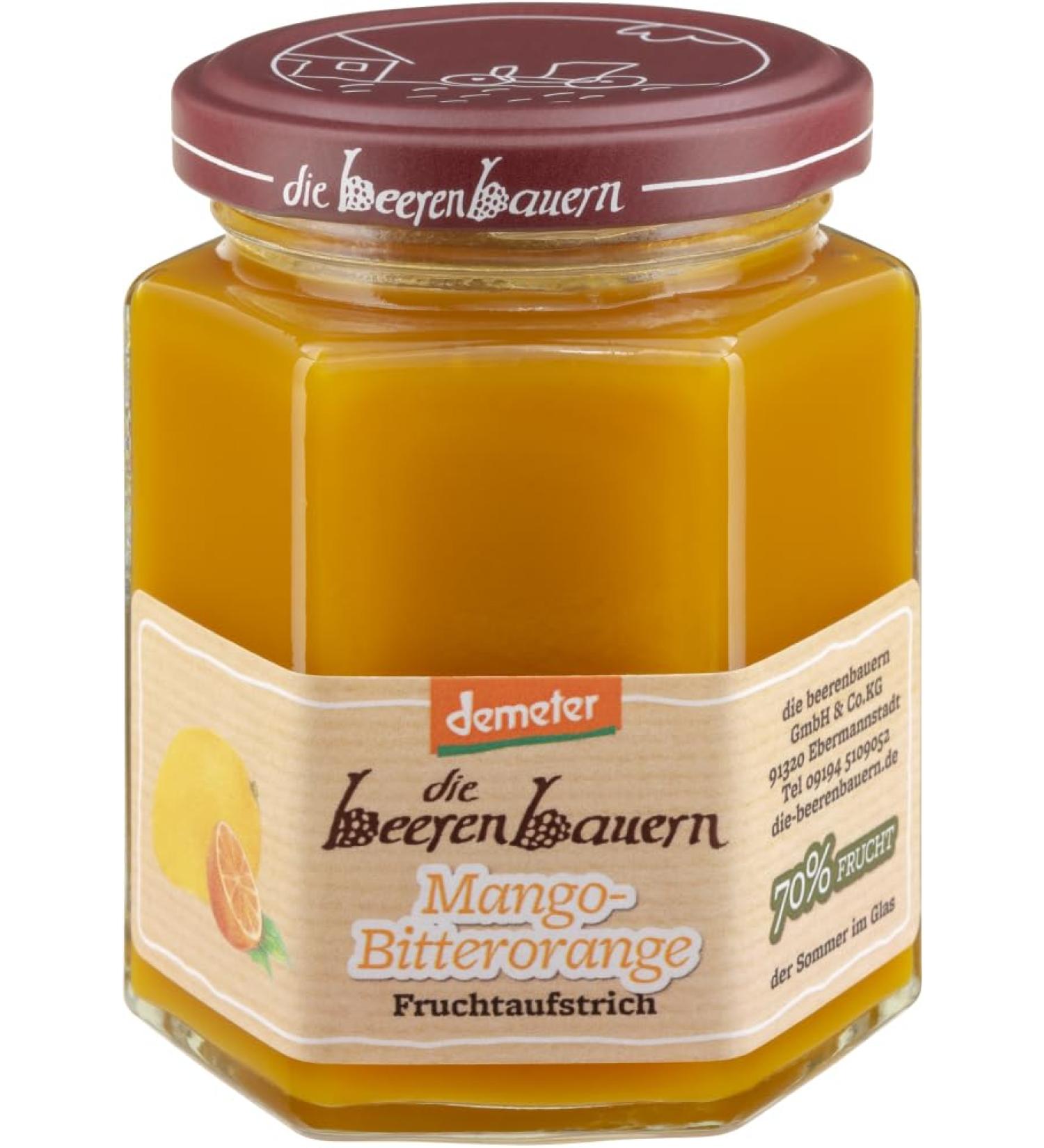 Die Beerenbauern The Berry Farmers 6 x 200g organic mango orange