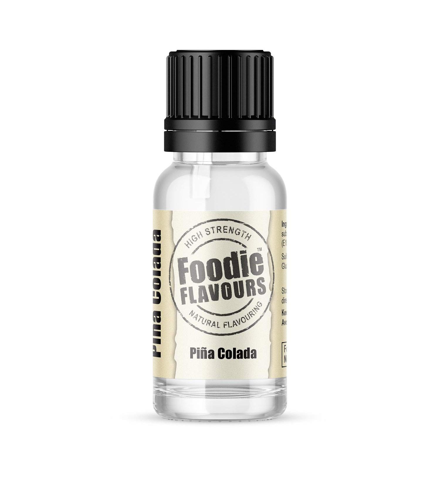 Foodie Flavours Natural Pina Colada Flavouring Alcohol Free High Strength - 15ml