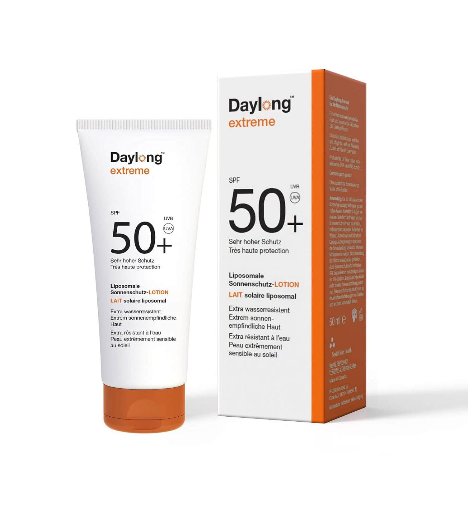 Daylong Extreme Liposomal Sun Lotion SPF50+ 50ml - Buy Online on GoSupps.com