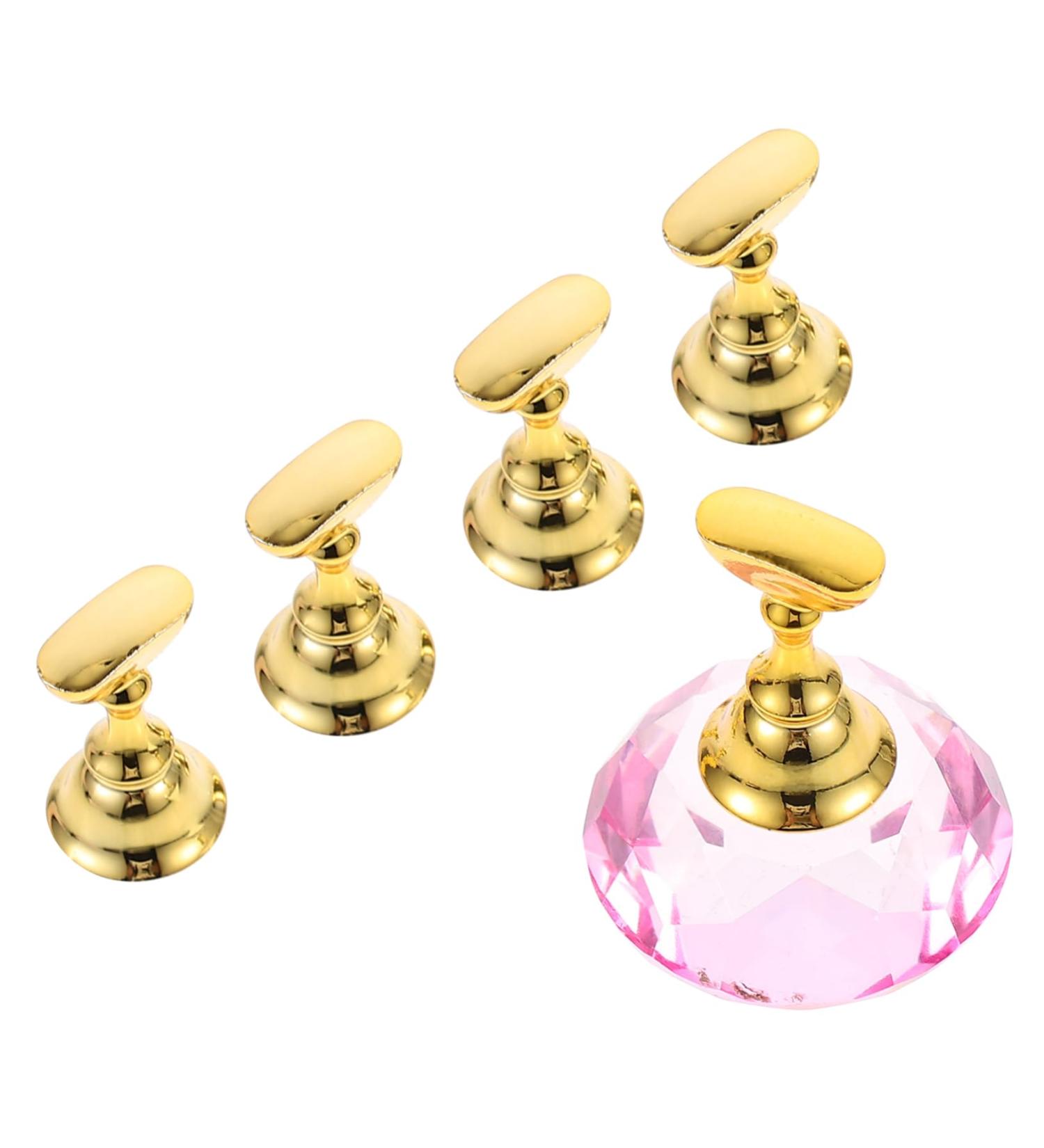 Beatifufu 1 Set Nail Holder Fingernail Stands Nail Training Holder Stand Magnetic Nail Gems for Nails Nail Tip Display Stand False Nail Painting Stand Nails Gems Crystal Easel Manicure 3.5X3.5X2CM Pink - Buy Online on GoSupps.com