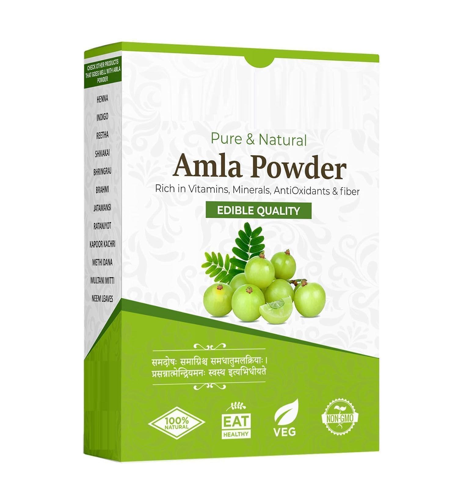 Amla Powder For Hair Growth (250 grams) | Ideal for Hair Eating Drinking & Skin - Buy Online on GoSupps.com