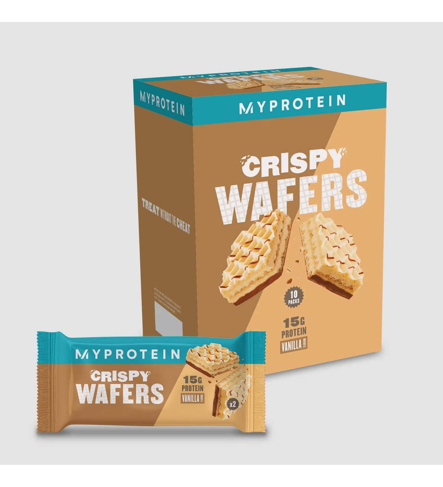 My Protein Protein Wafers Snack Vanilla Flavor 10 x 40 g