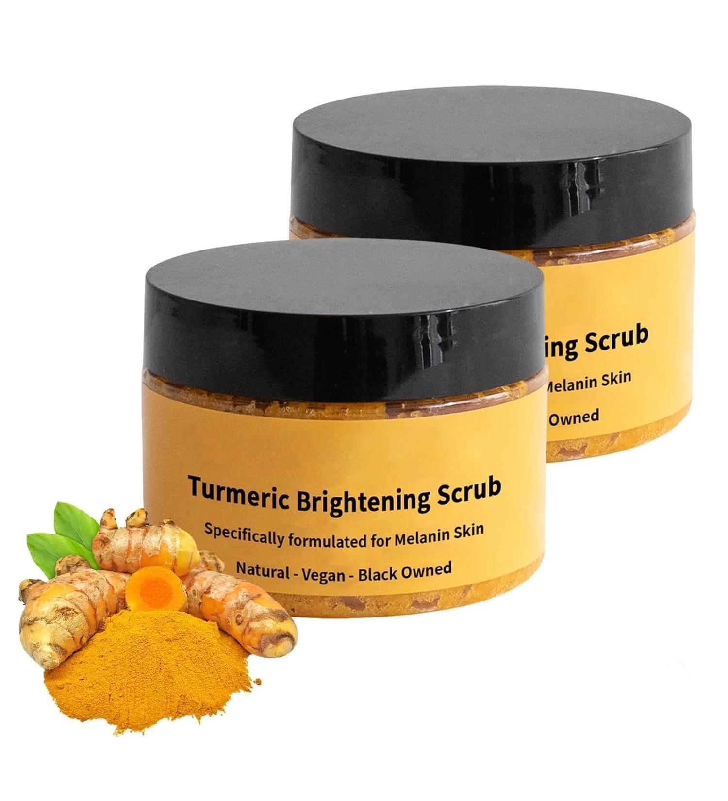 Turmeric Brightening Scrub Turmeric Body Scrub for Lightening Turmeric Dark Spot Remover Body Scrub Smooth Skin - Buy Online on GoSupps.com