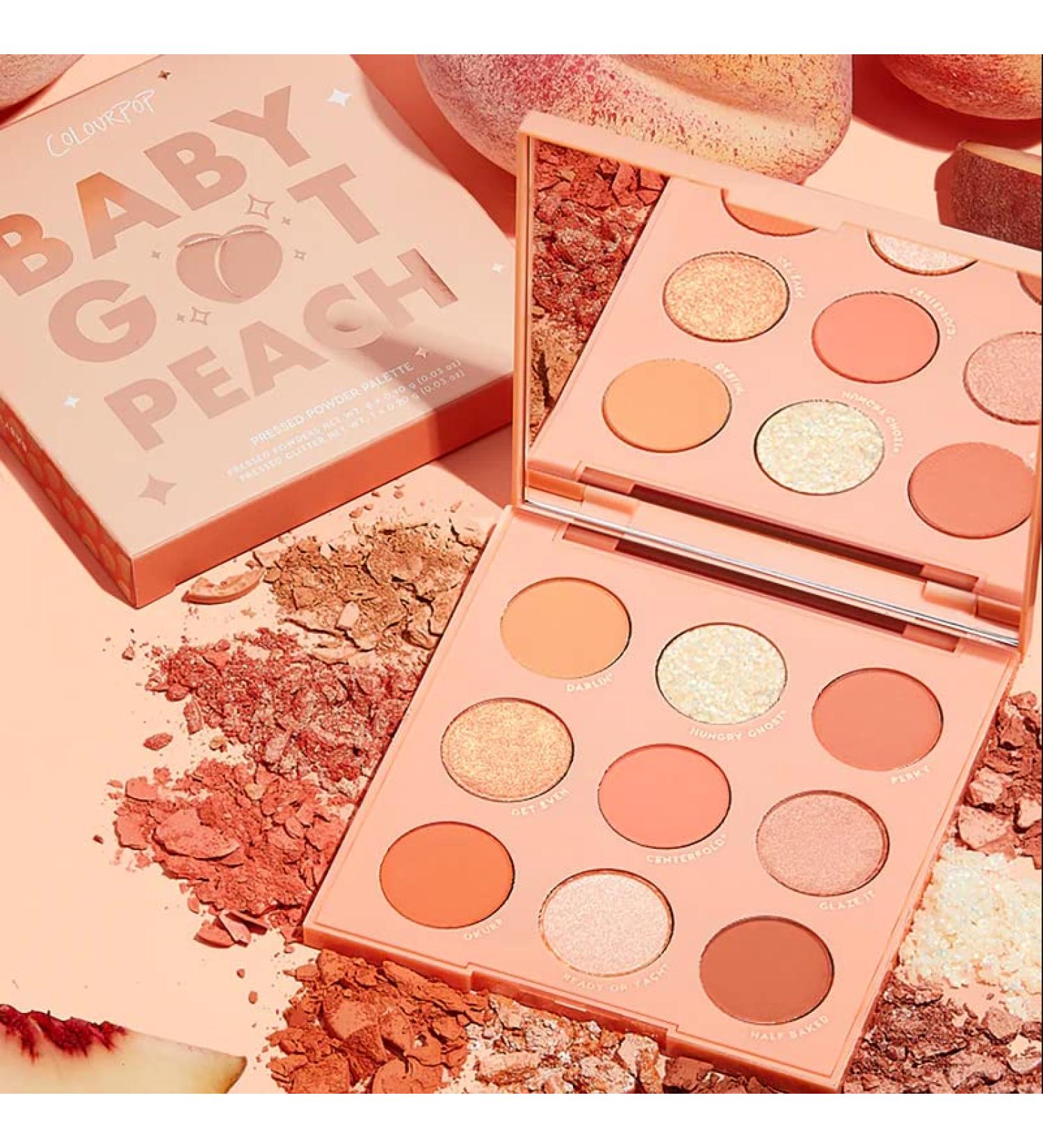 Colourpop Baby Got Peach Shadow Palette - 9 Pan Eyeshadow Palette Full Size  No Box